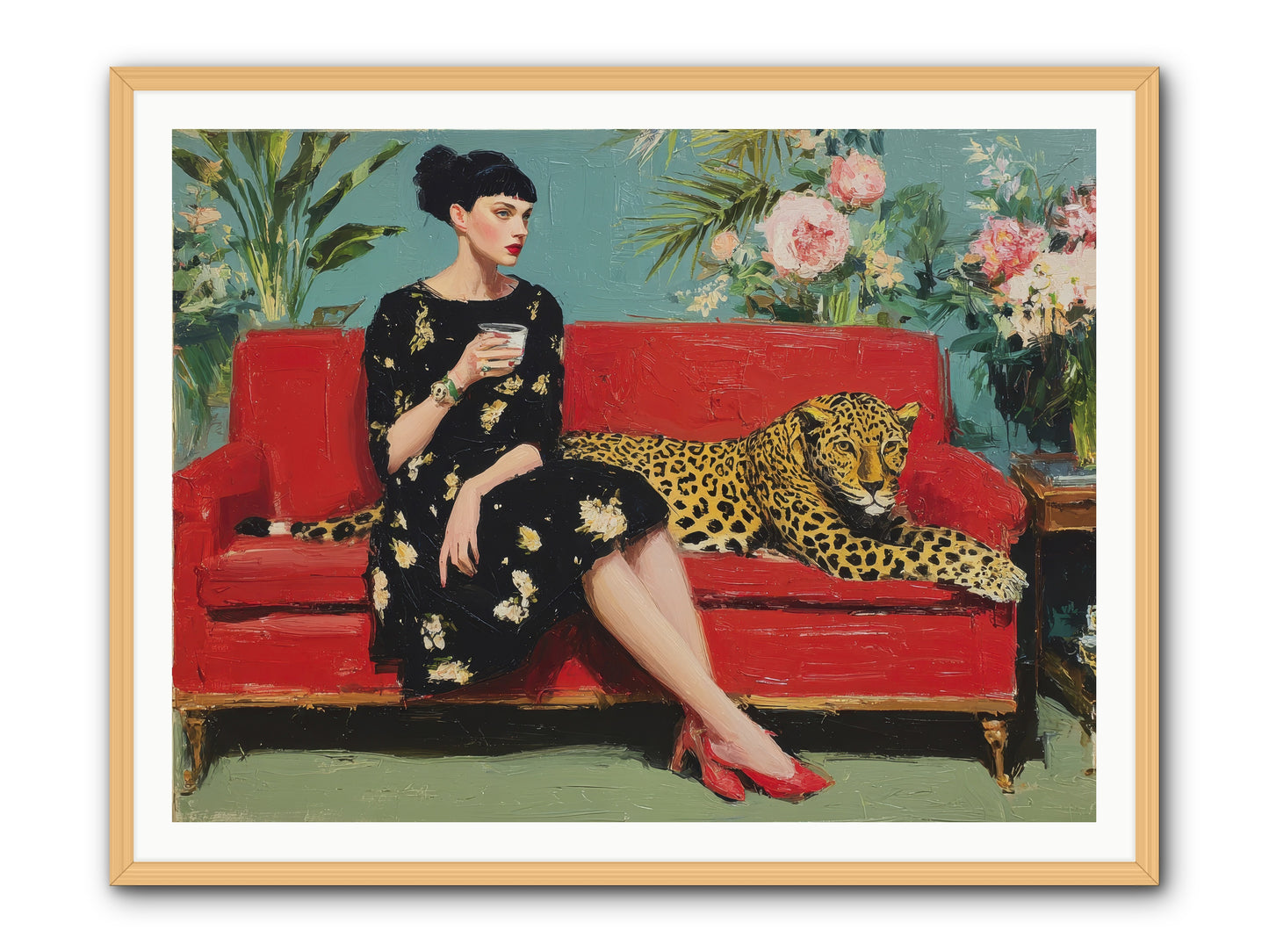 Sapphire Exchange-REZ -- Framed Print - Natural 48x36