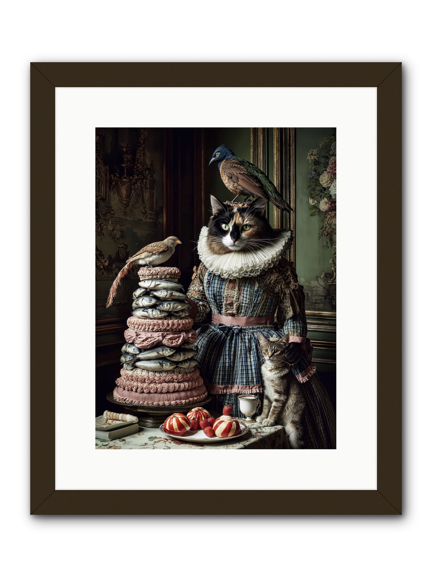 Sardine & Silk Patisserie-REZ -- Framed Print - Black 12x16