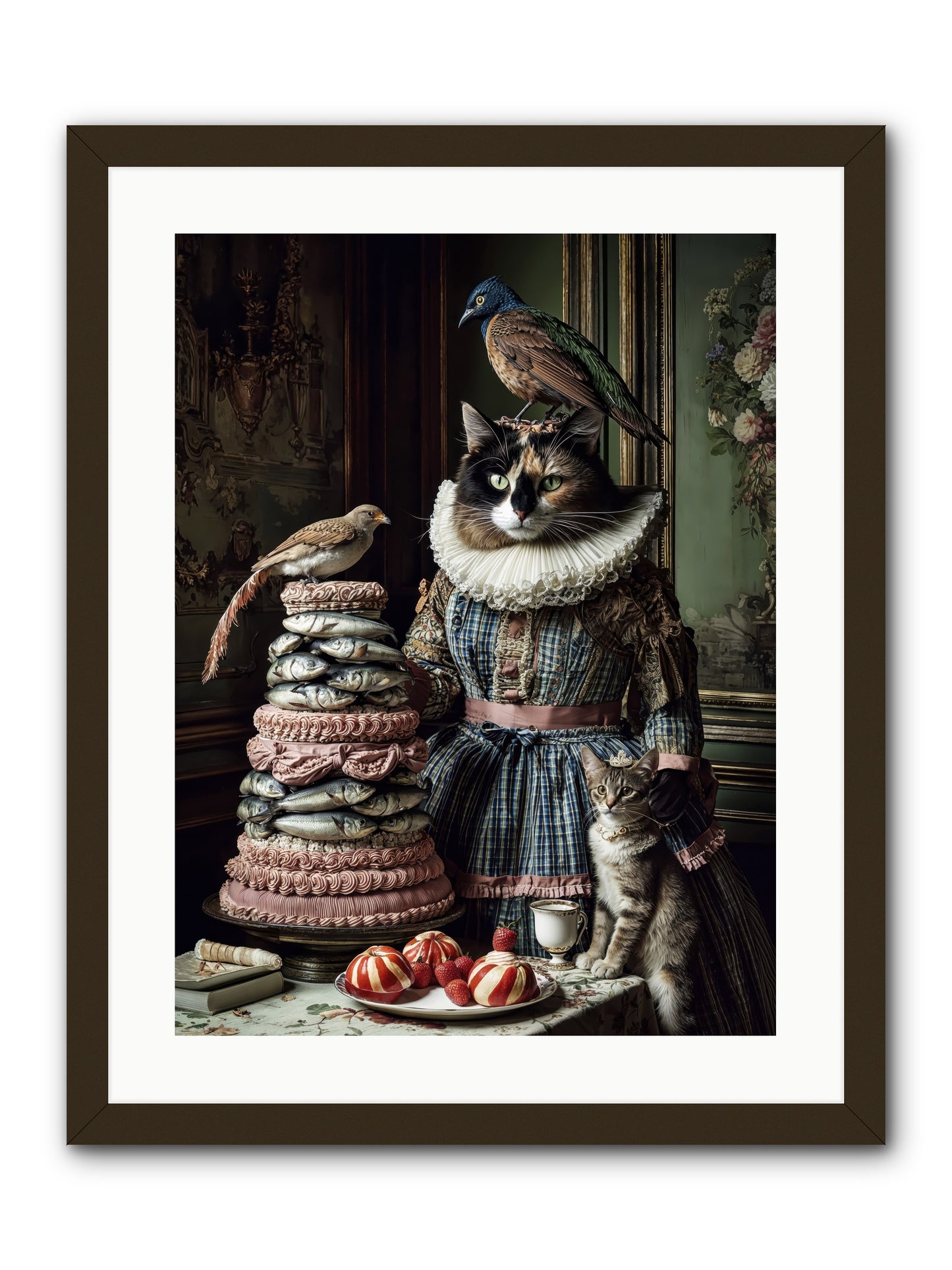 Sardine & Silk Patisserie-REZ -- Framed Print - Black 18x24