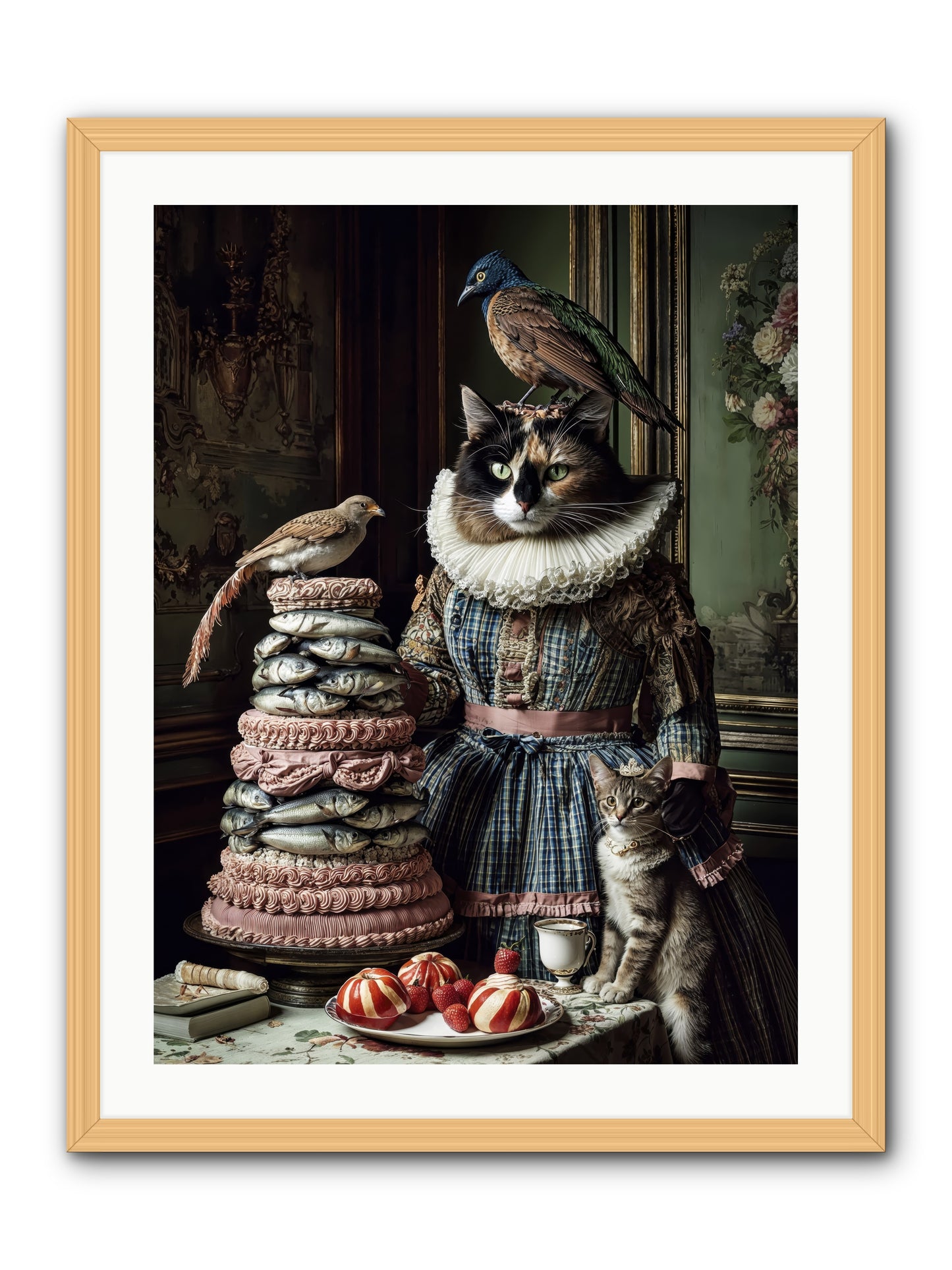 Sardine & Silk Patisserie-REZ -- Framed Print - Natural 24x32
