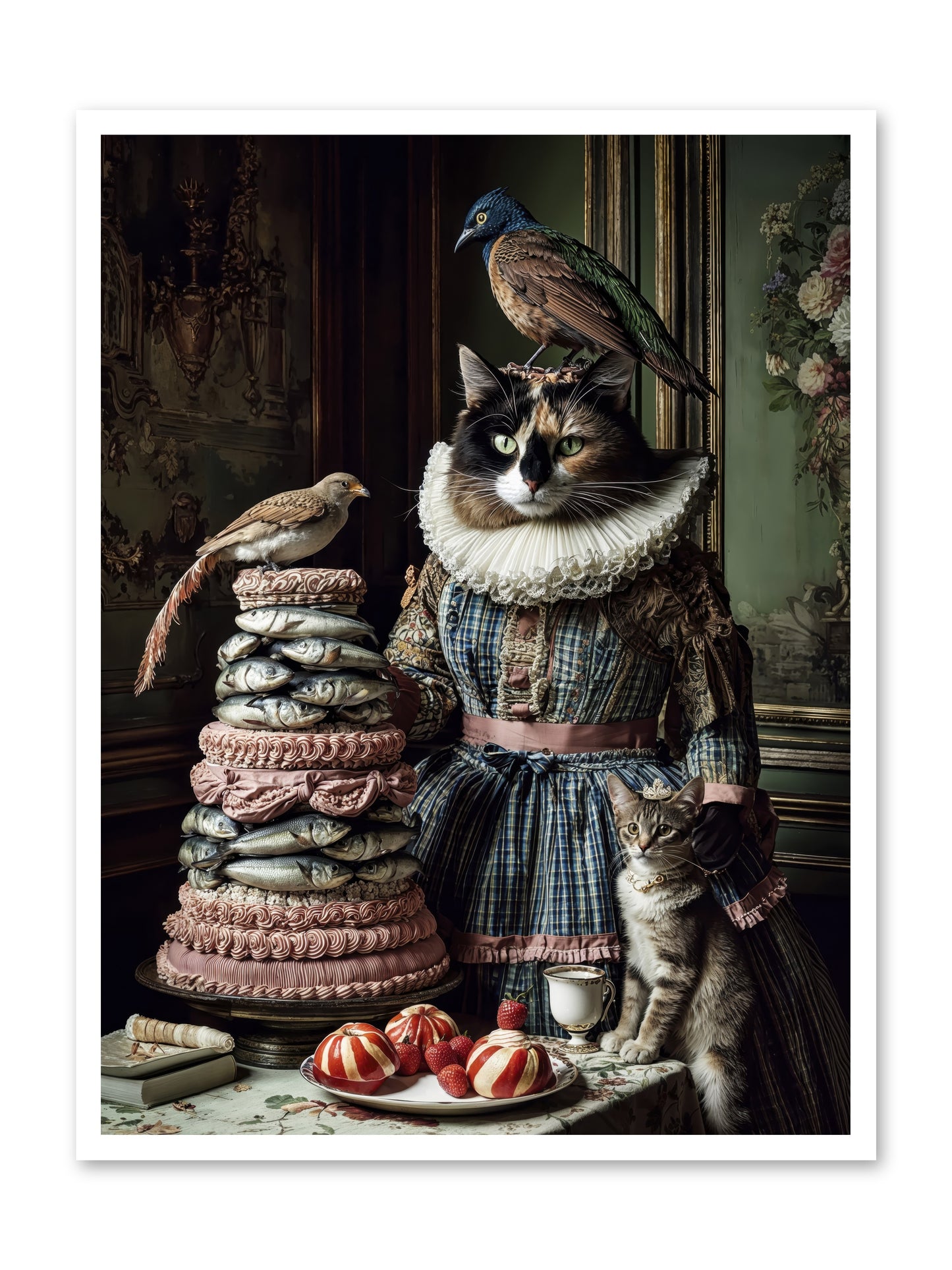 Sardine & Silk Patisserie-REZ -- Loose Canvas Print 30x40