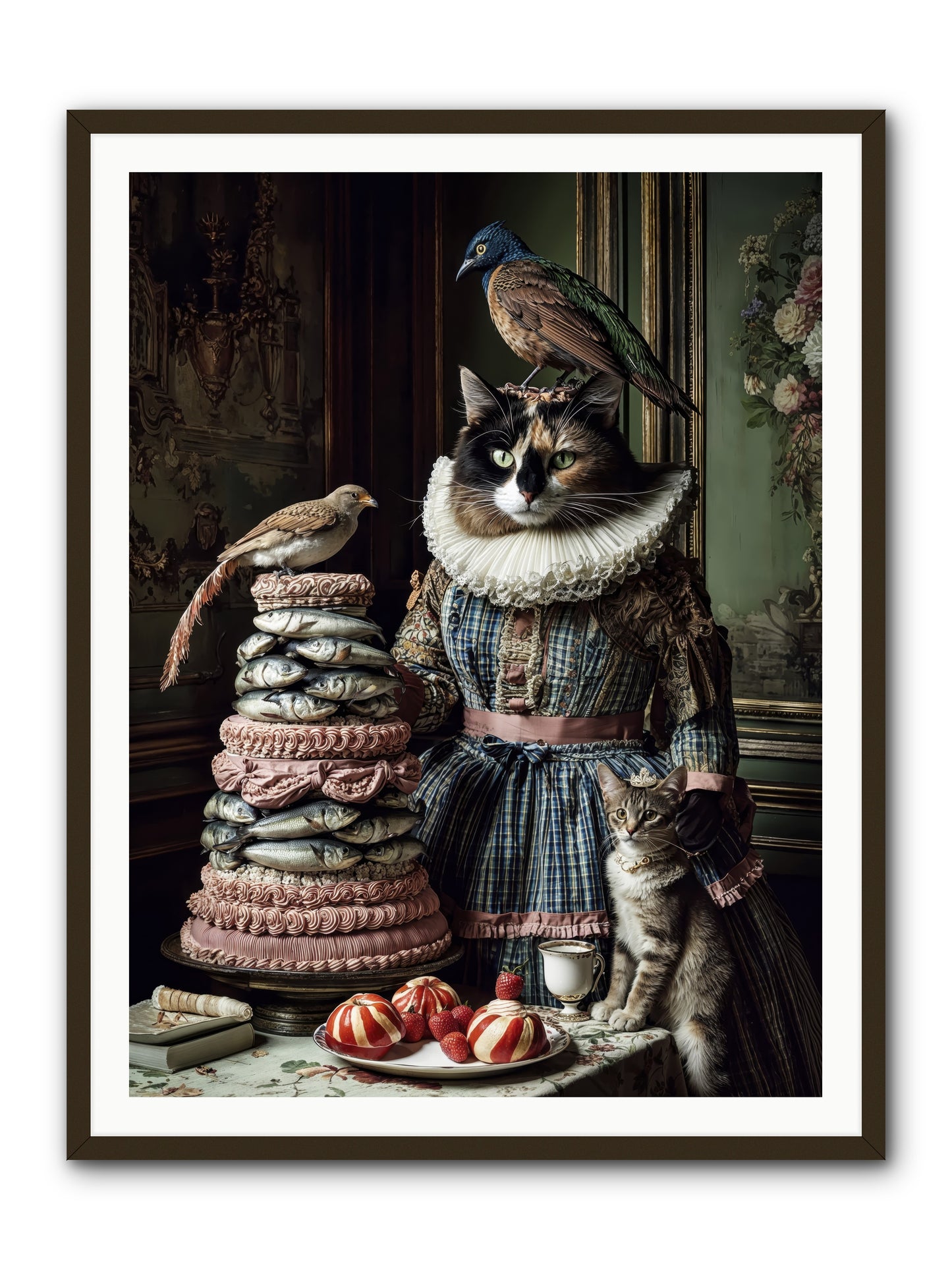 Sardine & Silk Patisserie-REZ -- Framed Print - Black 36x48