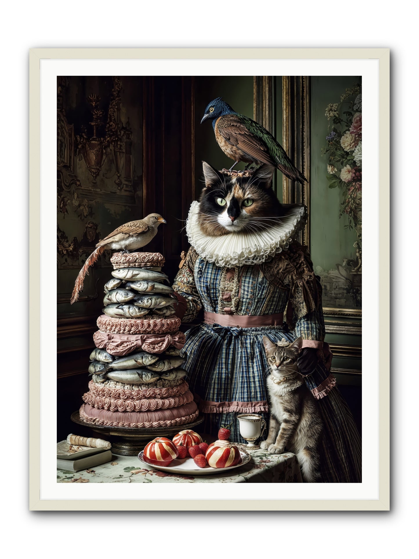 Sardine & Silk Patisserie-REZ -- Framed Print - White 36x48