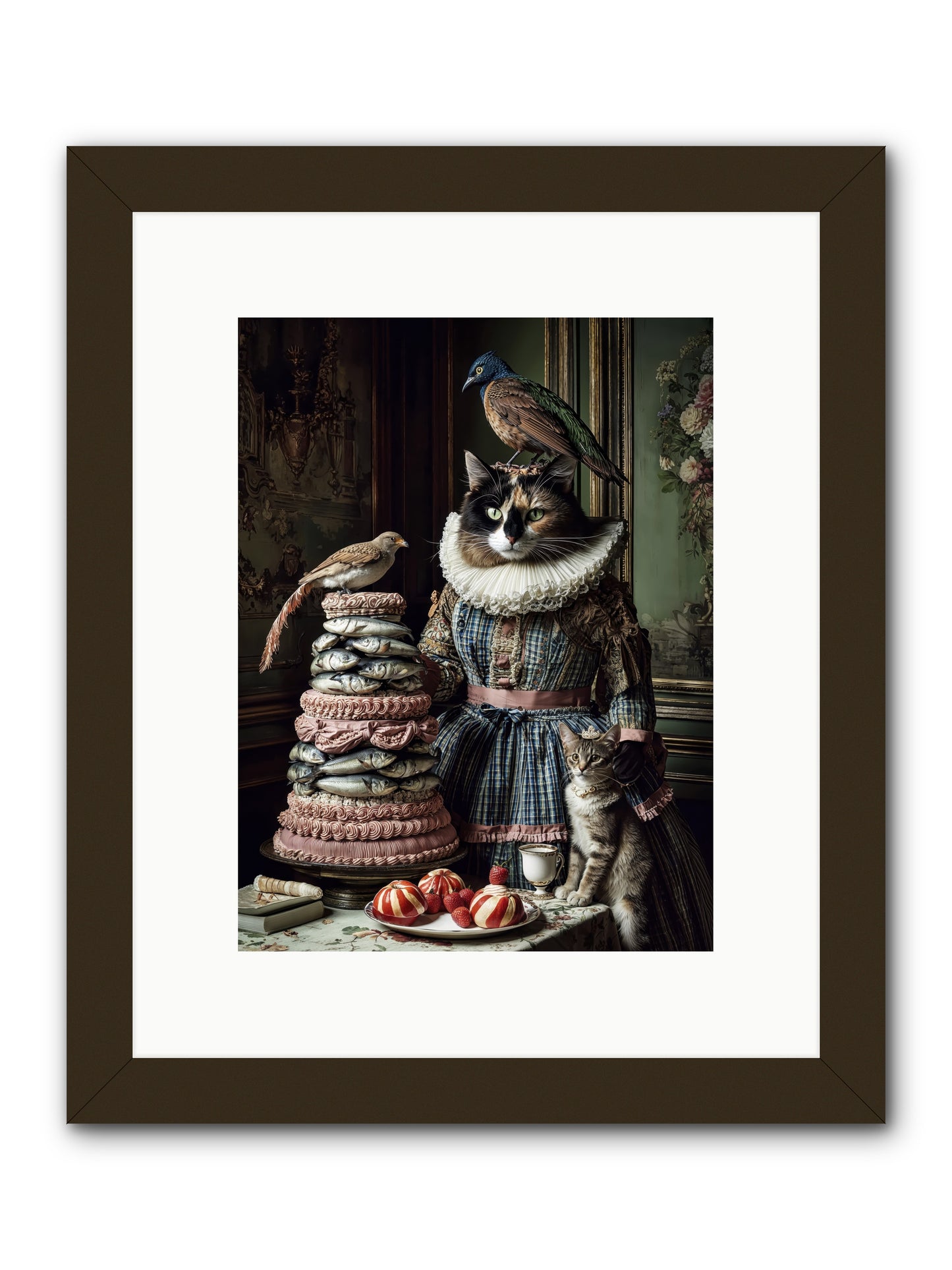 Sardine & Silk Patisserie-REZ -- Framed Print - Black 9x12