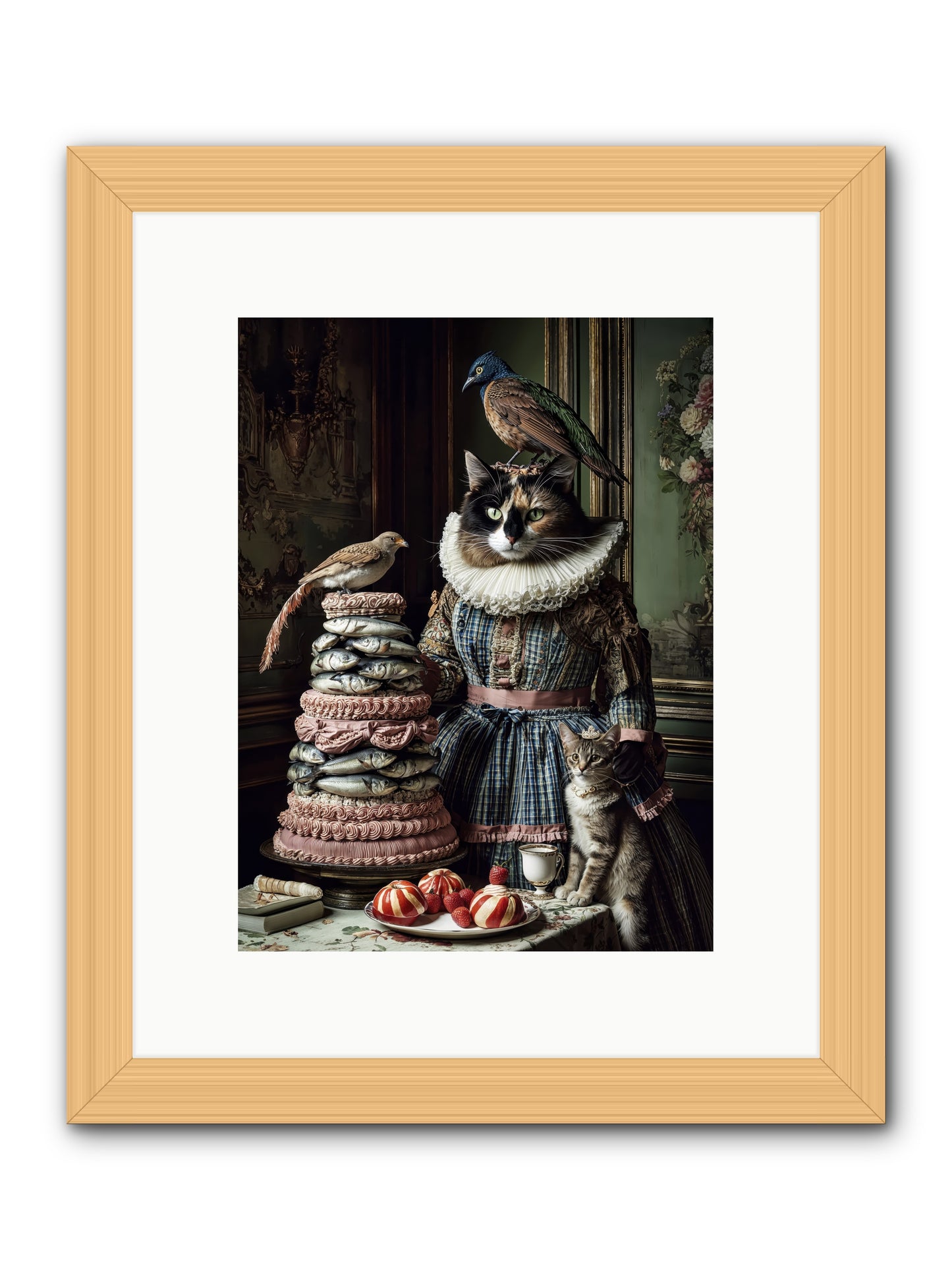 Sardine & Silk Patisserie-REZ -- Framed Print - Natural 9x12