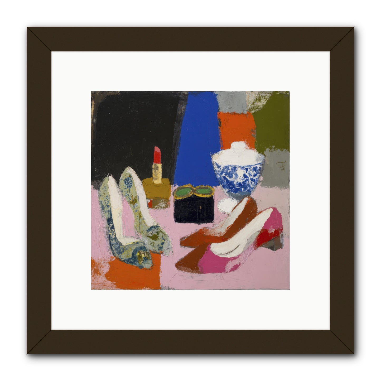 Saturday Night Essentials -- Framed Print - Black 10x10