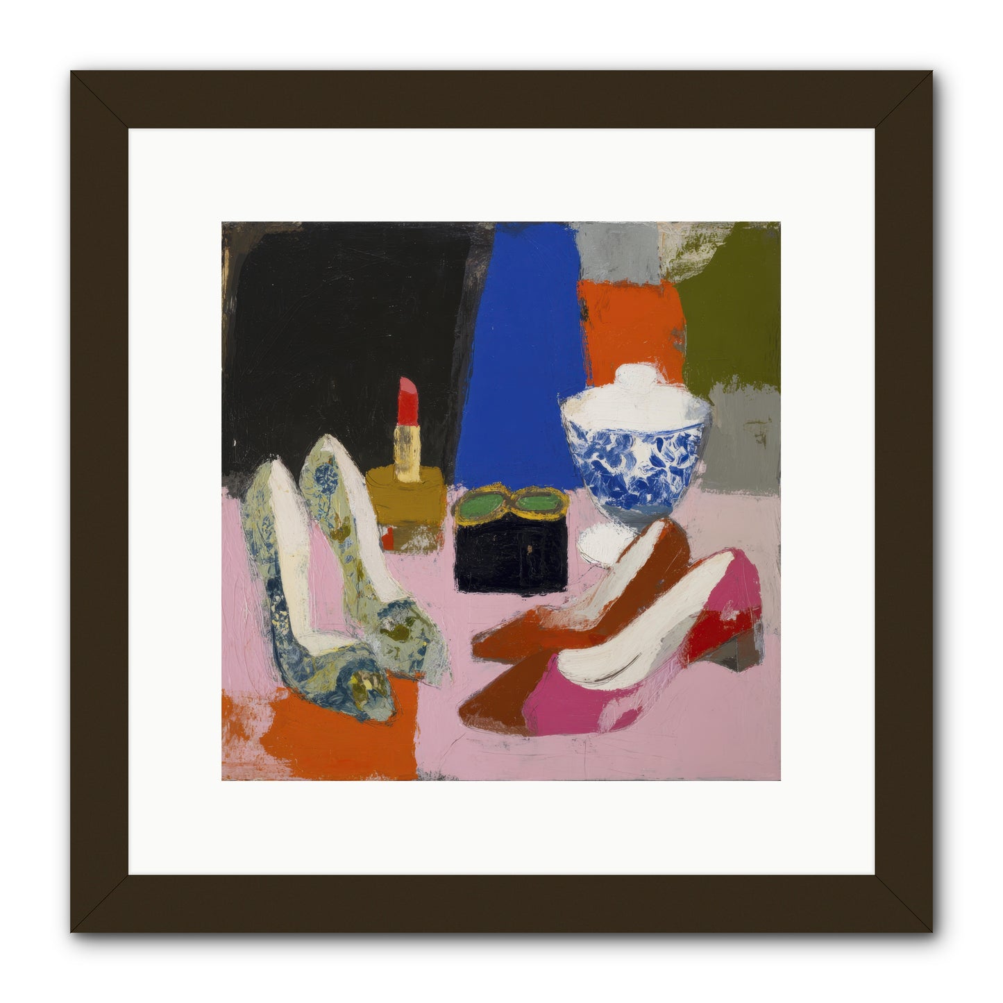 Saturday Night Essentials -- Framed Print - Black 12x12