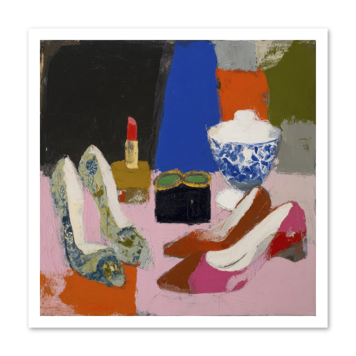 Saturday Night Essentials -- Loose Canvas Print 24x24