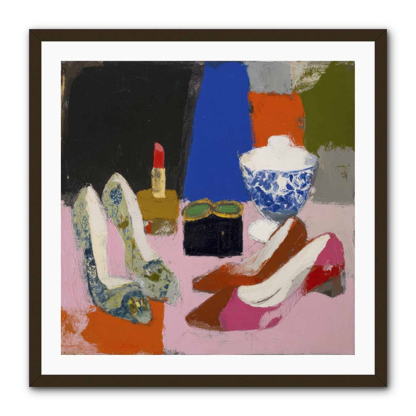 Saturday Night Essentials -- Framed Print - Black 30x30