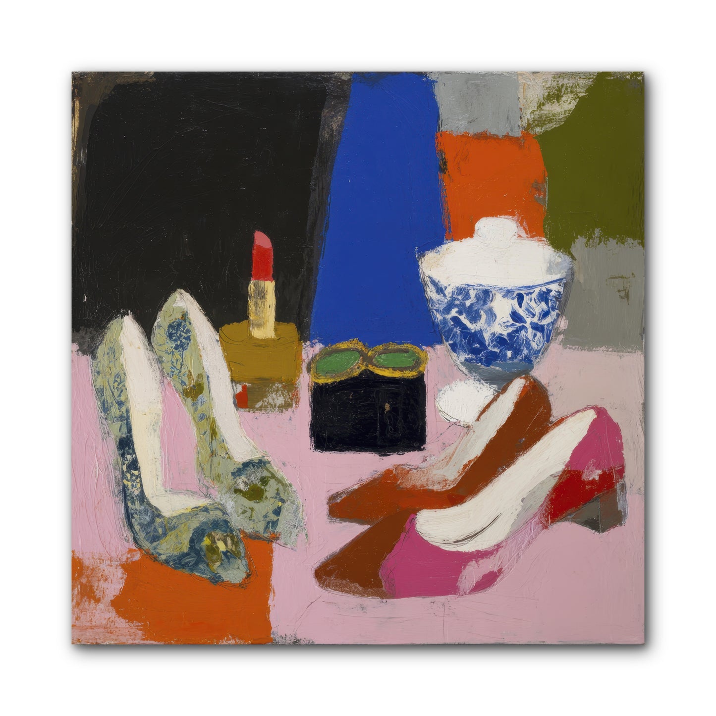 Saturday Night Essentials -- Wrapped Canvas 10x10