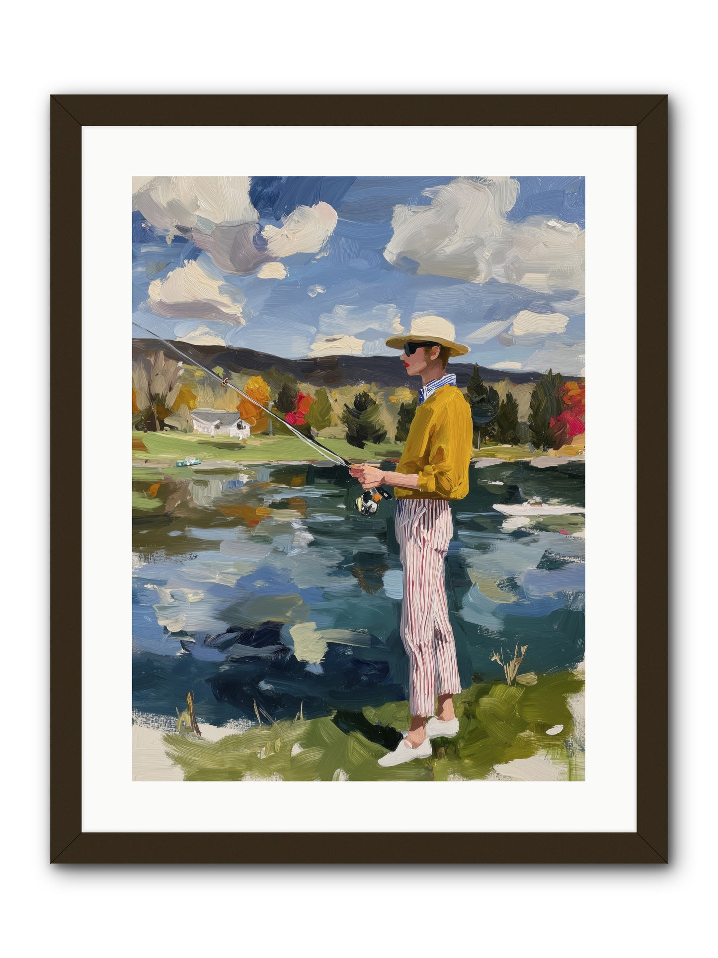 Saturday Serenity.png  -- Framed Print - Black 18x24