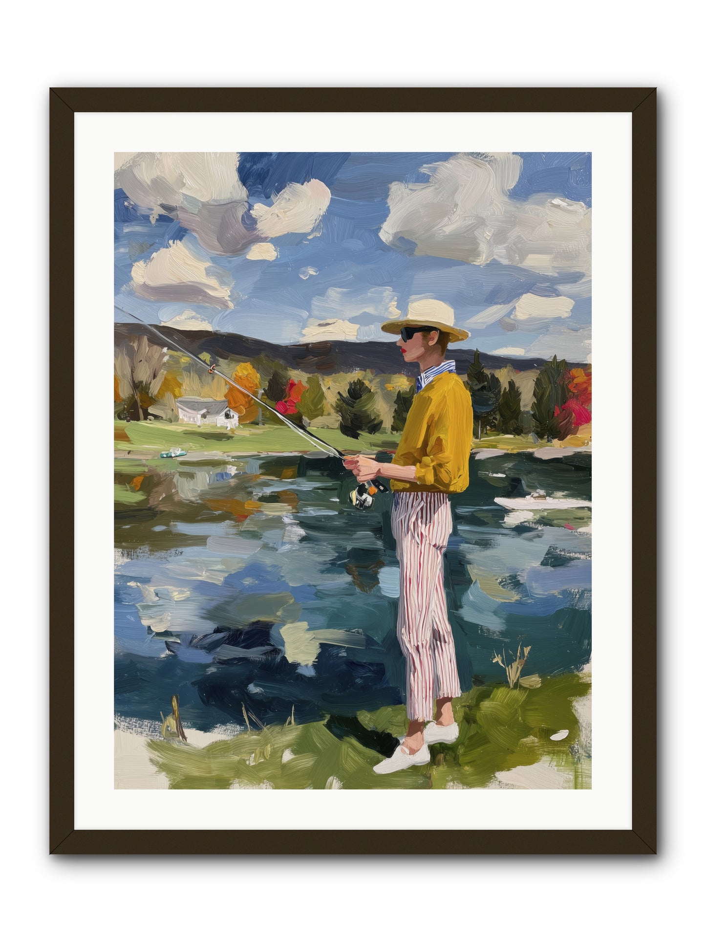 Saturday Serenity.png  -- Framed Print - Black 24x32