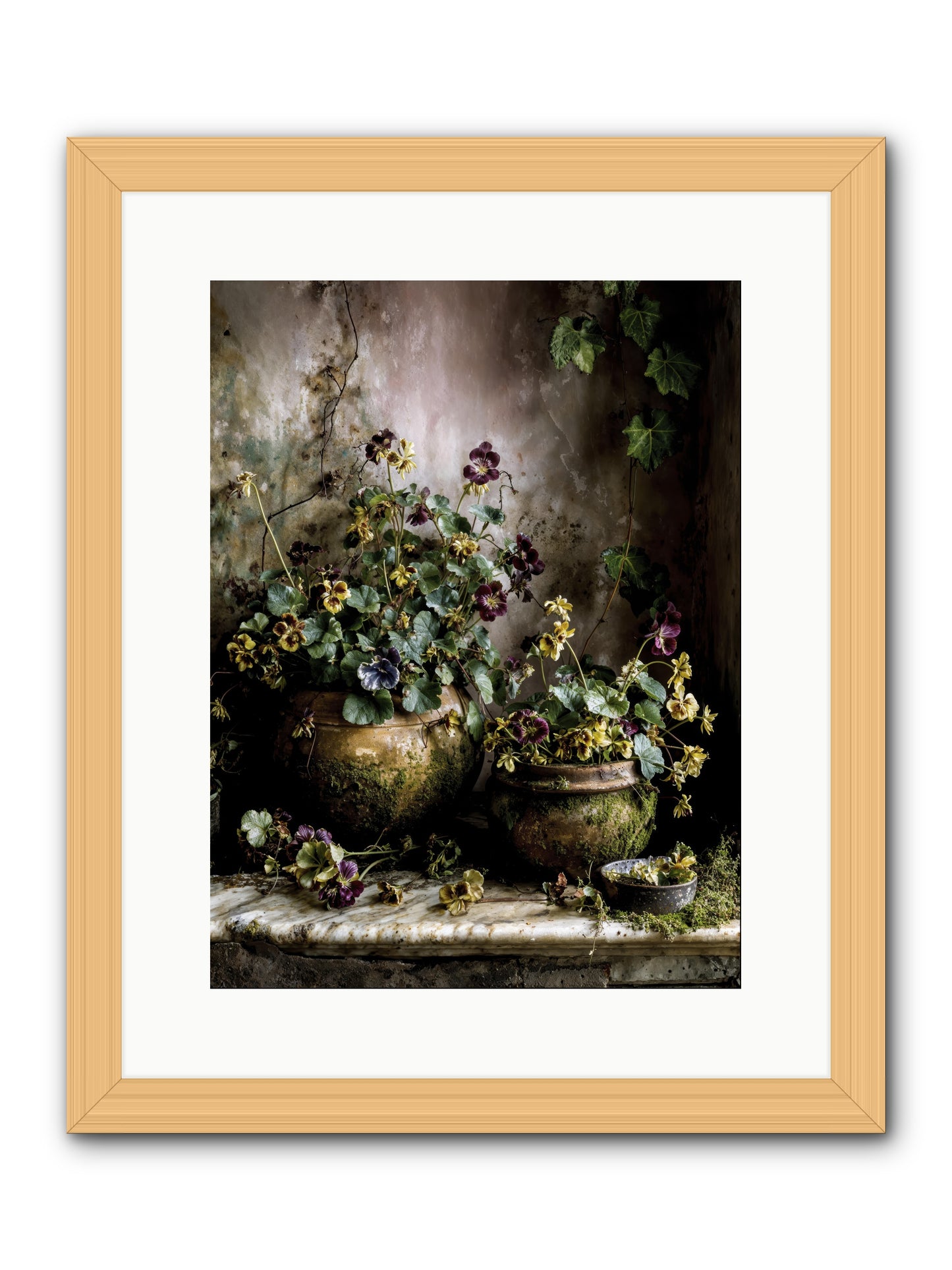 Saturdaysouls -- Framed Print - Natural 12x16