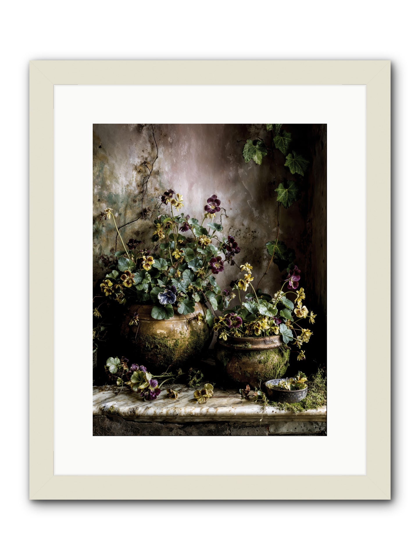 Saturdaysouls -- Framed Print - White 12x16