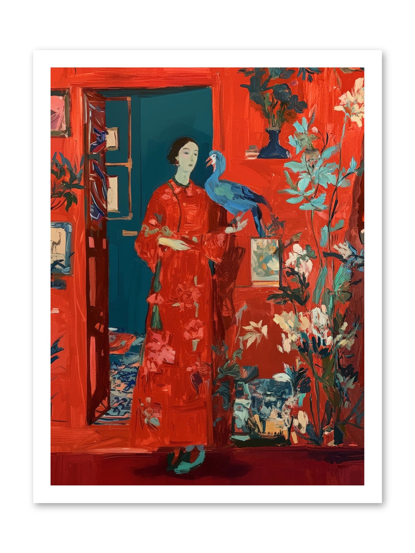 Scarlet Season -- Paper Print 18x24