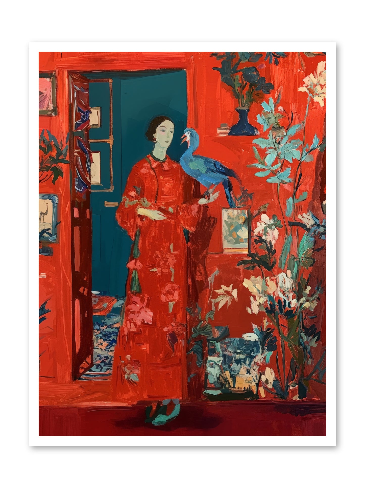 Scarlet Season -- Paper Print 30x40