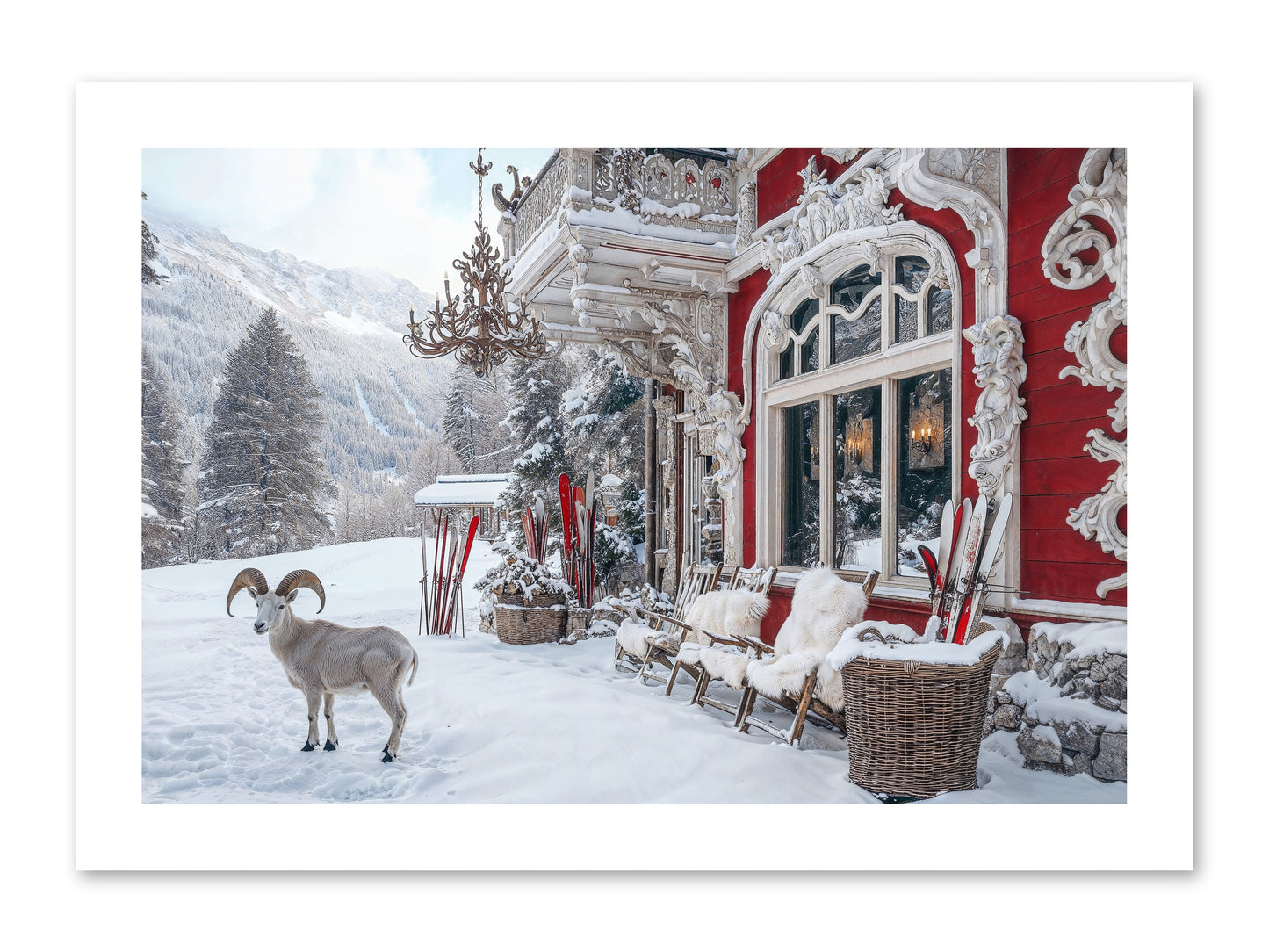 Schnitzel & Sherry Chalet No.2 -- Paper Print 15x10