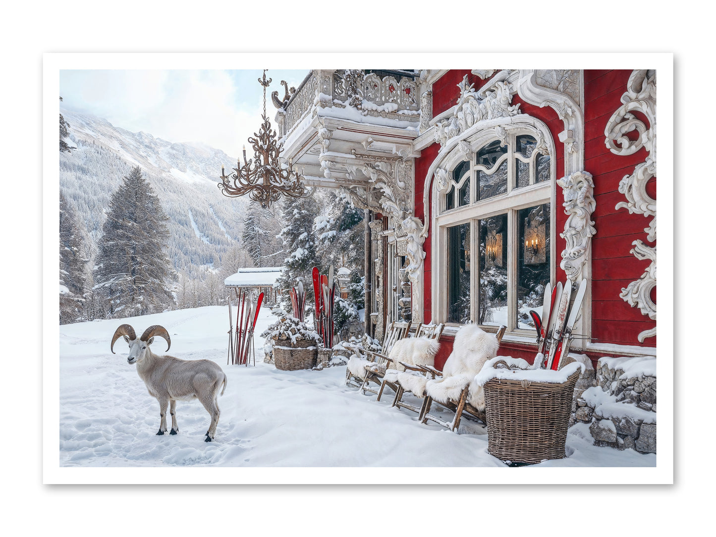 Schnitzel & Sherry Chalet No.2 -- Paper Print 36x24