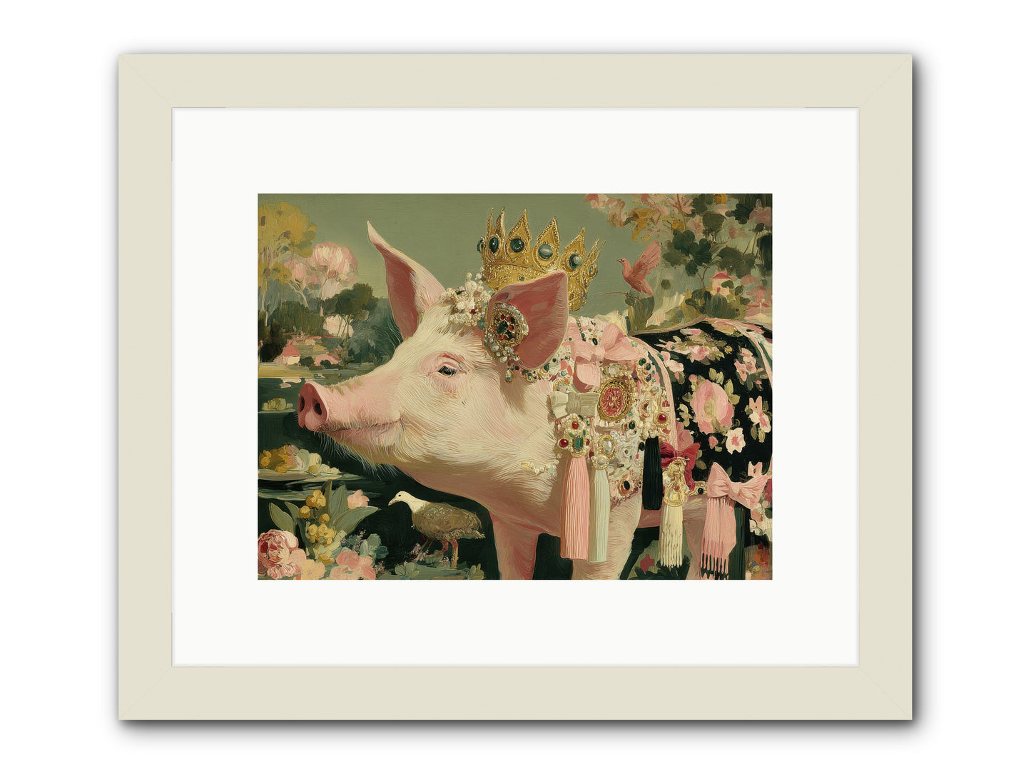 Scintillating Fancy -- Framed Print - White 12x9