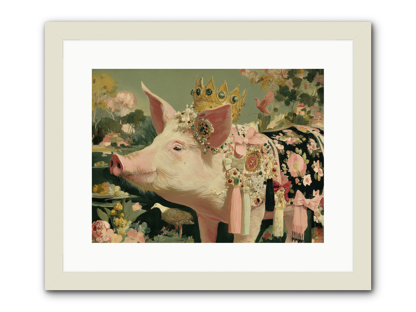 Scintillating Fancy -- Framed Print - White 16x12