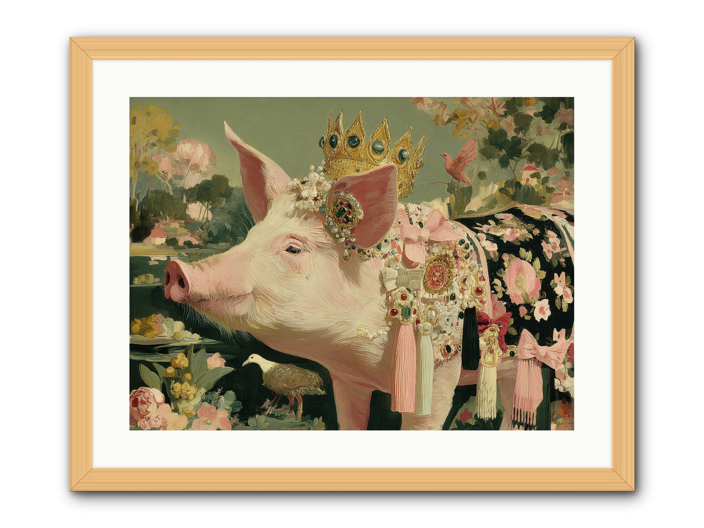 Scintillating Fancy -- Framed Print - Natural 24x18