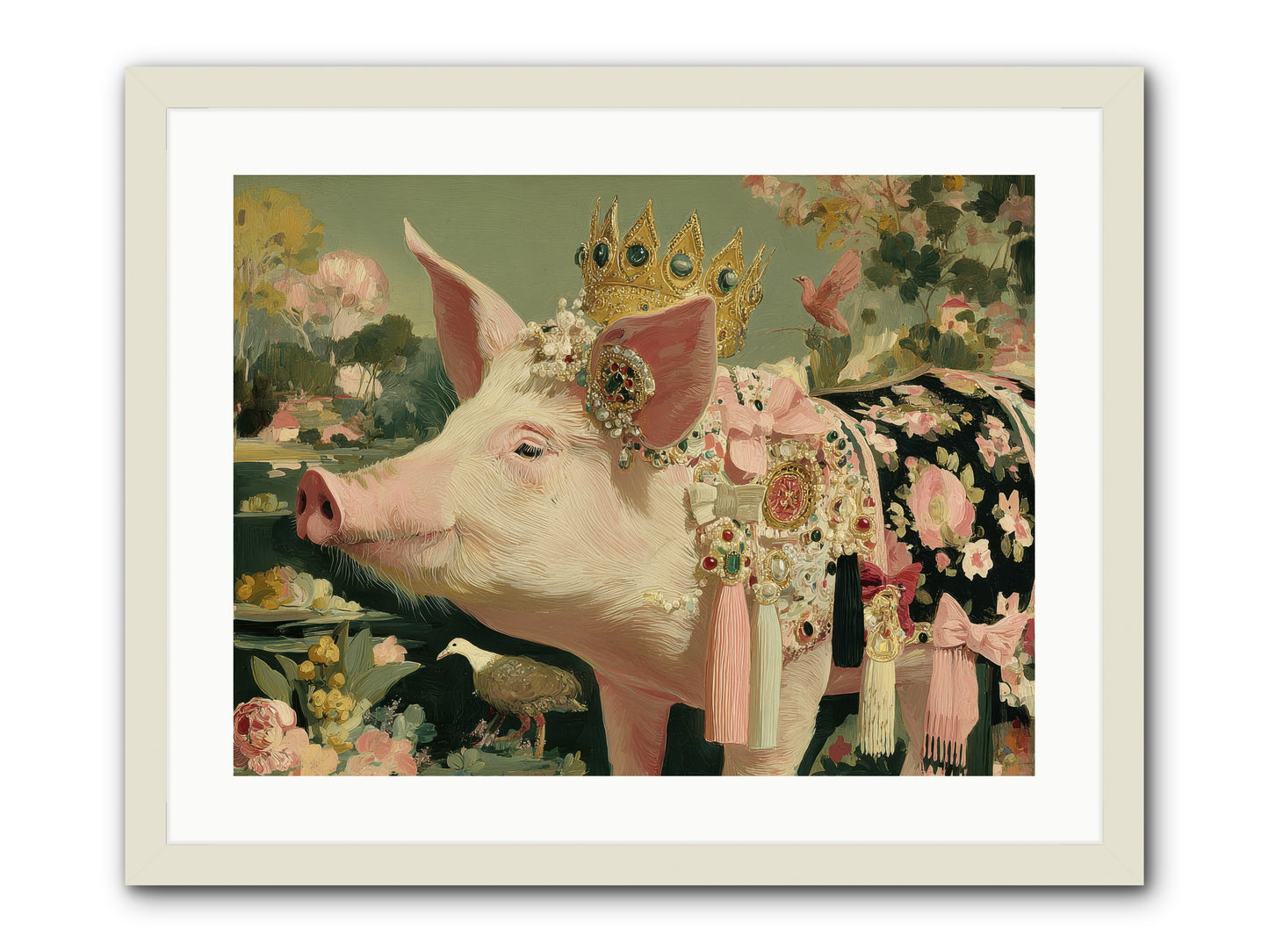 Scintillating Fancy -- Framed Print - White 24x18