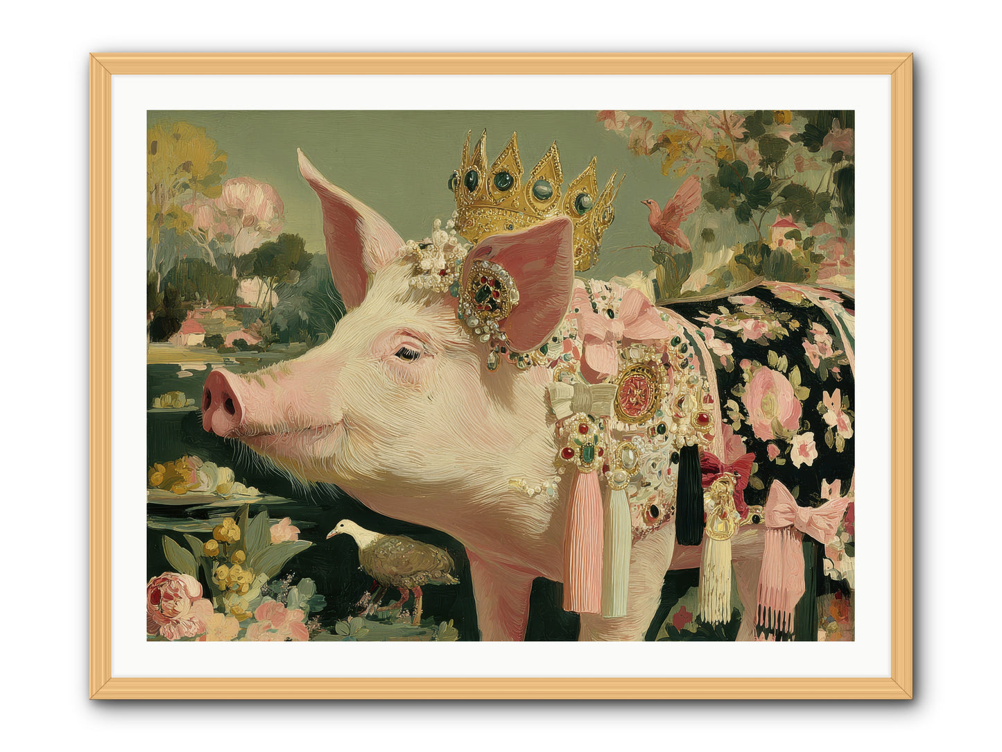 Scintillating Fancy -- Framed Print - Natural 40x30