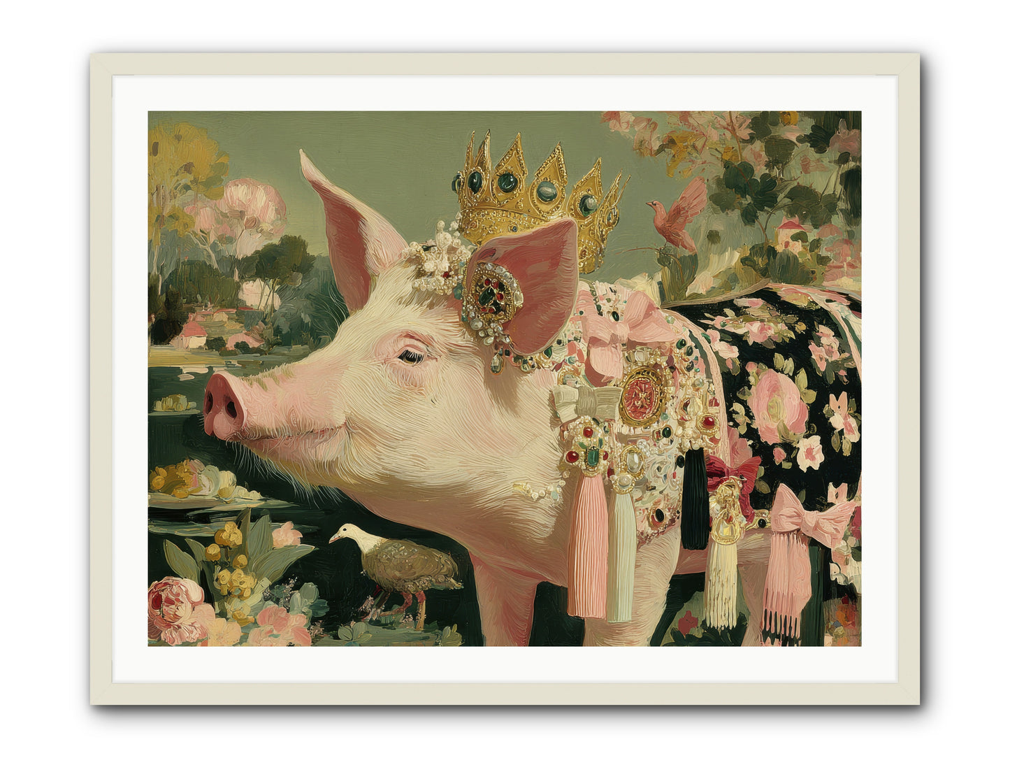 Scintillating Fancy -- Framed Print - White 40x30