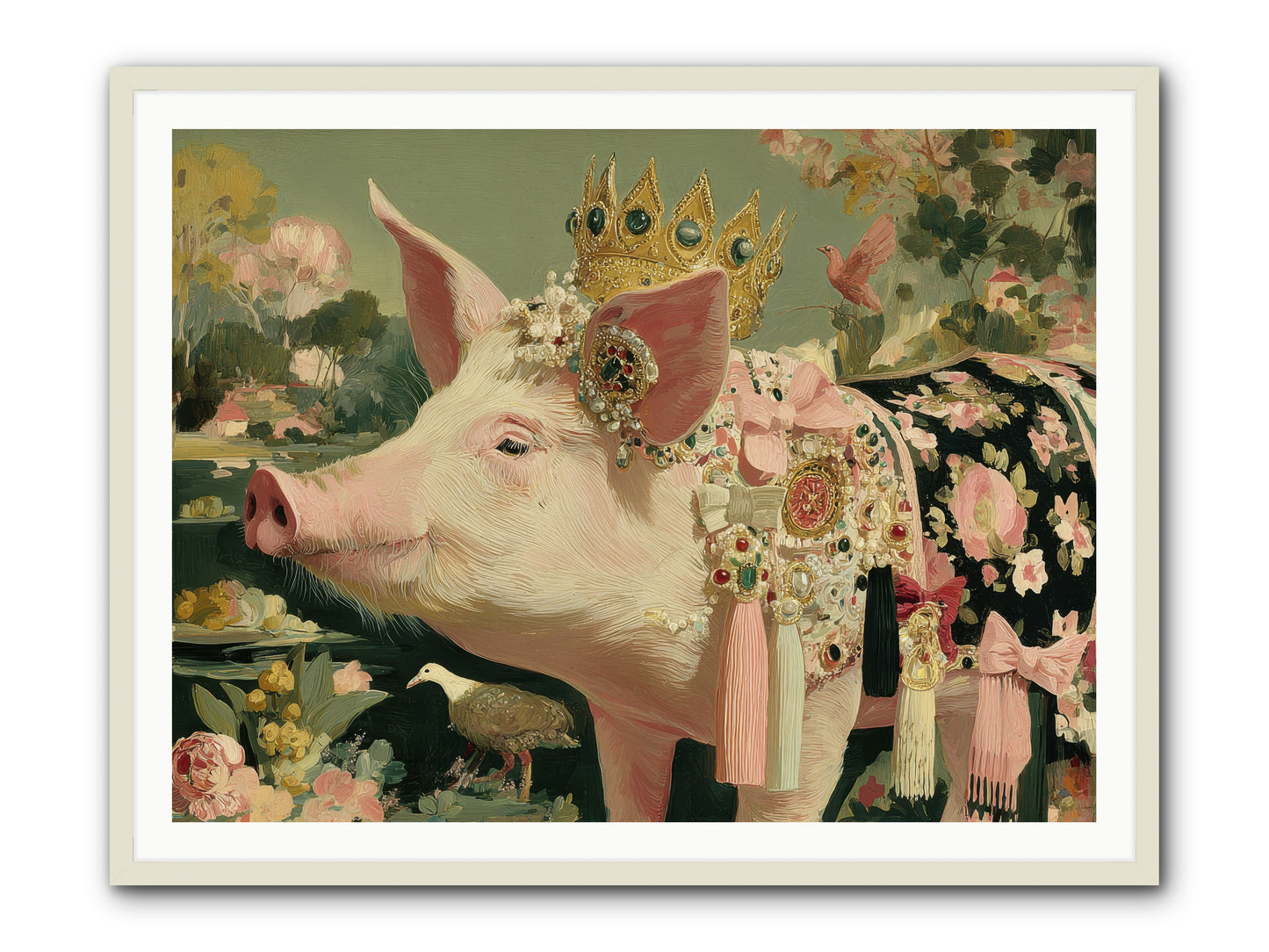 Scintillating Fancy -- Framed Print - White 48x36