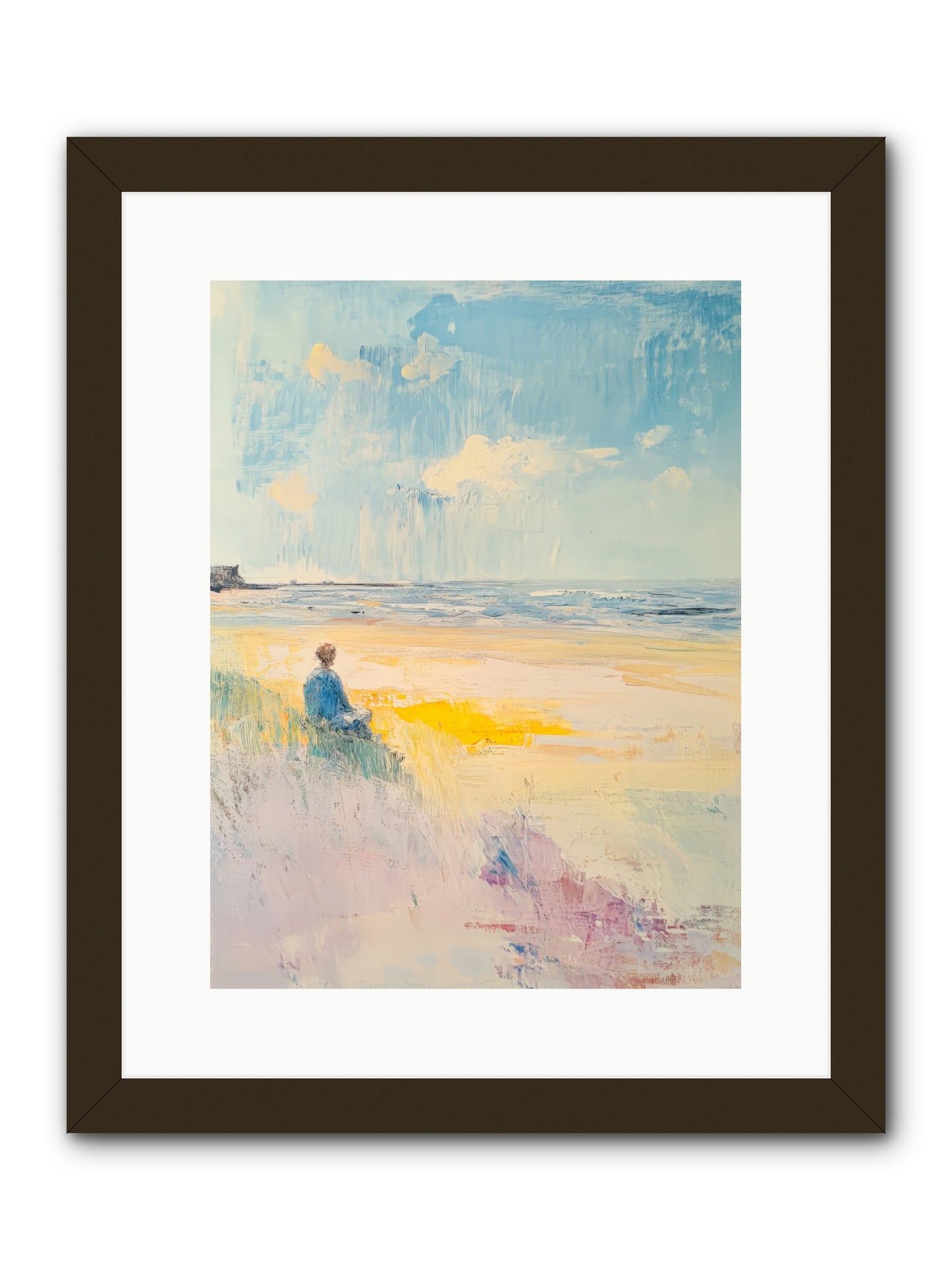 Sea And Soul -- Framed Print - Black 12x16