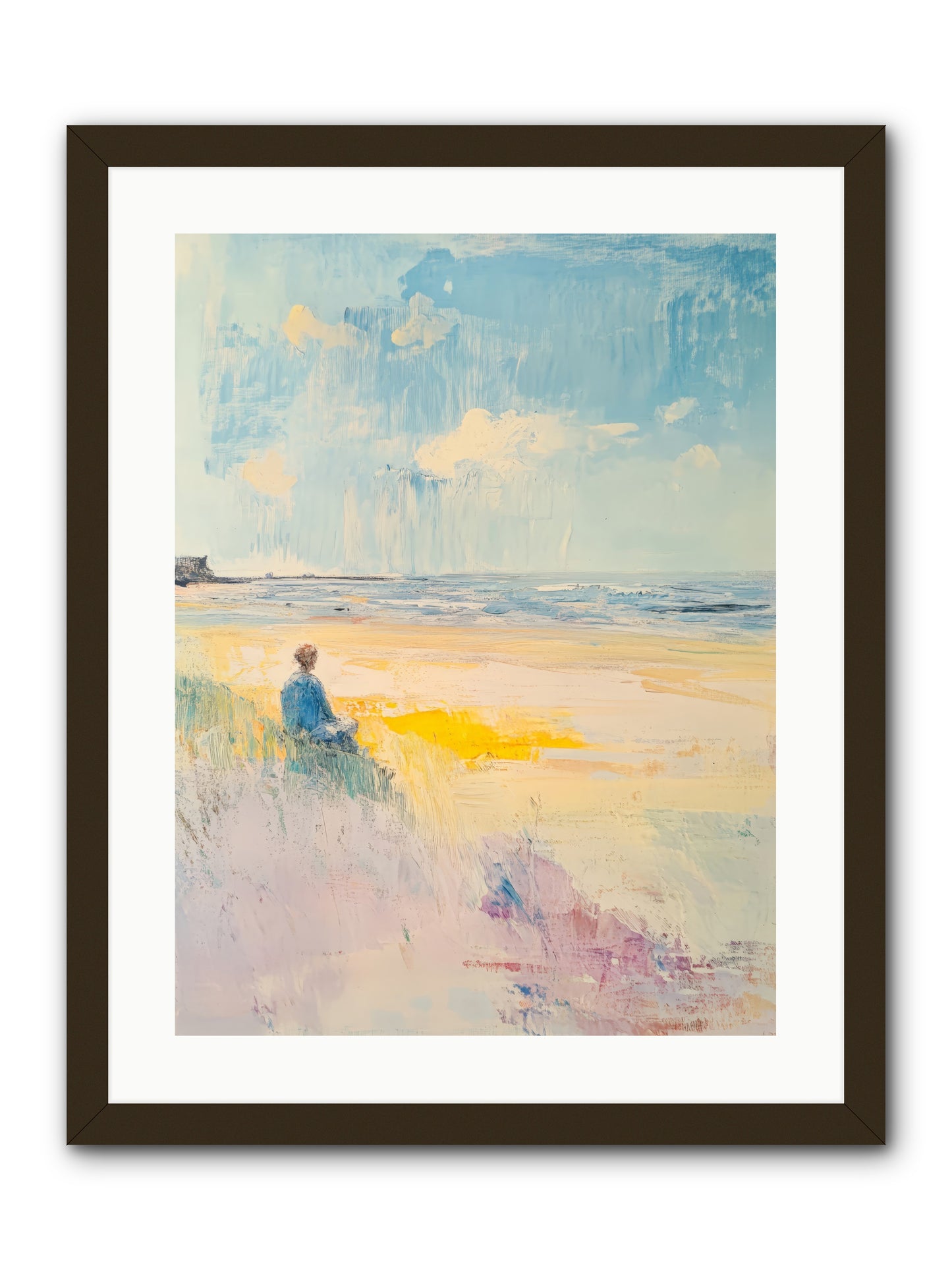 Sea And Soul -- Framed Print - Black 18x24