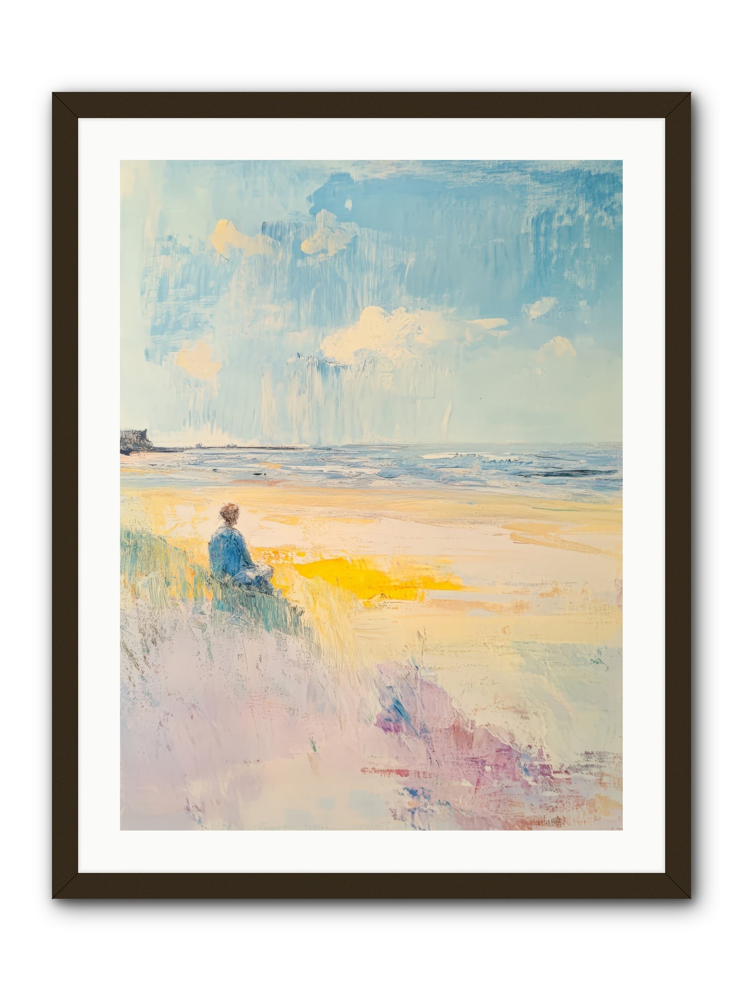 Sea And Soul -- Framed Print - Black 24x32