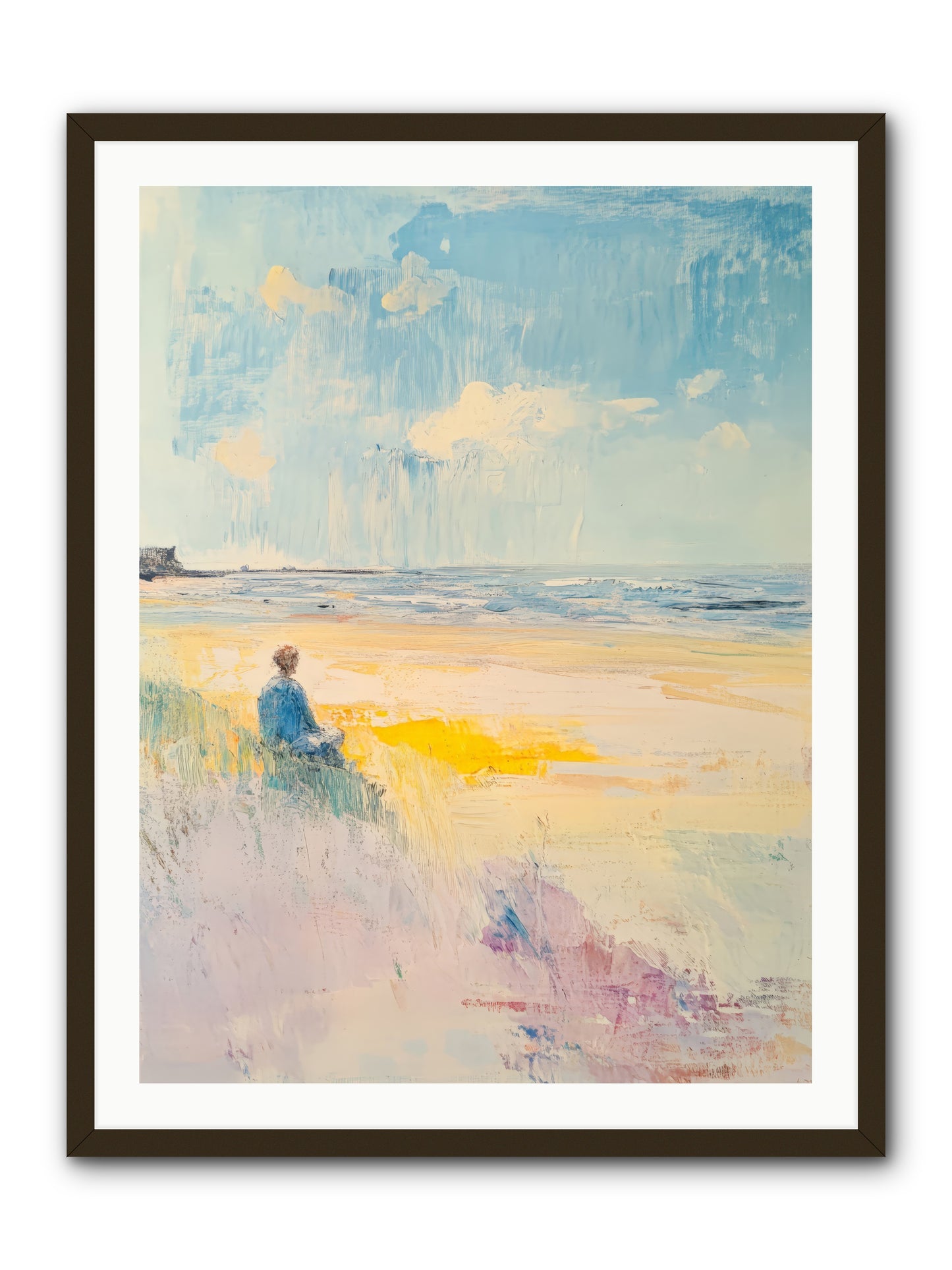Sea And Soul -- Framed Print - Black 30x40