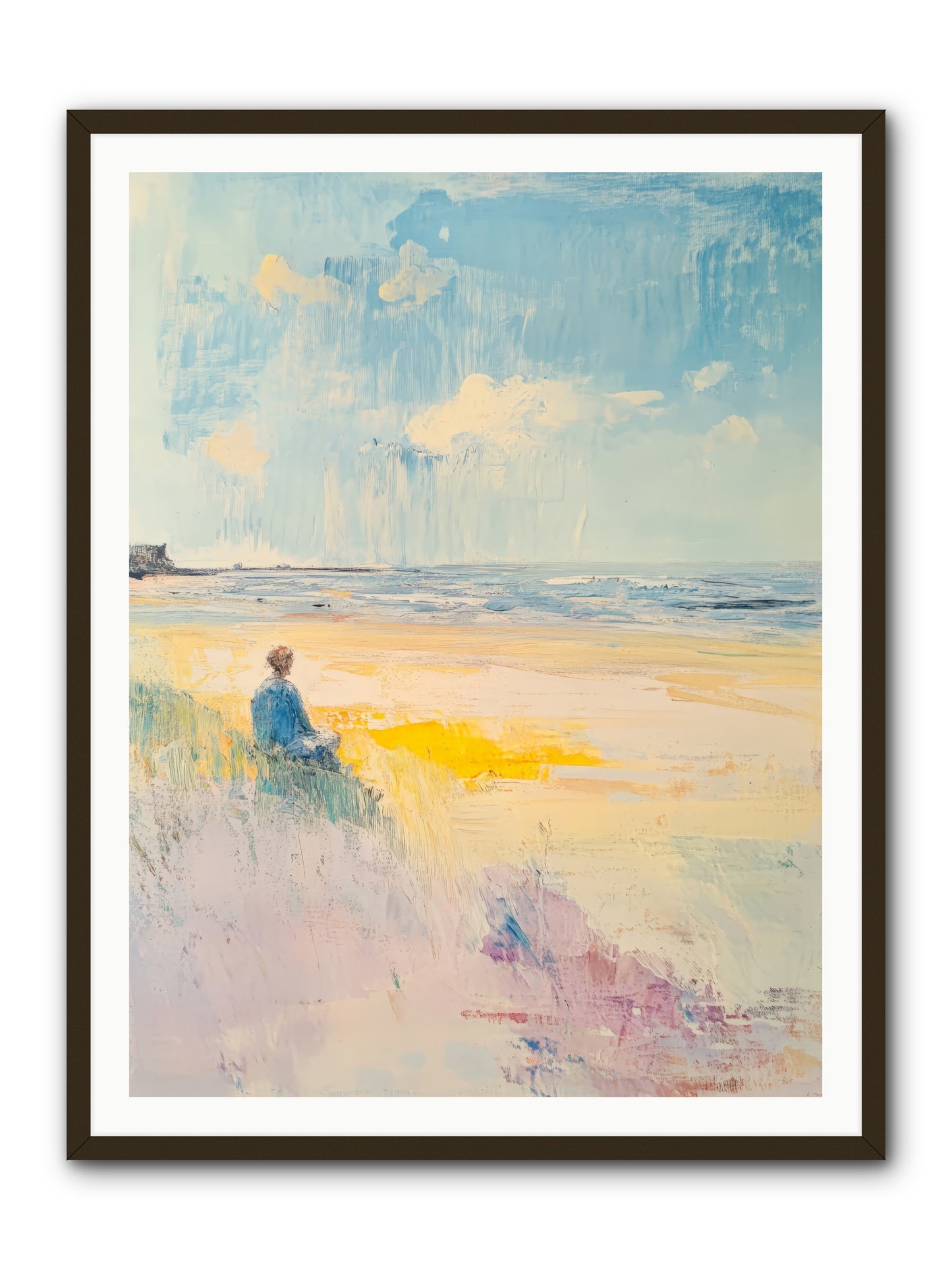 Sea And Soul -- Framed Print - Black 36x48