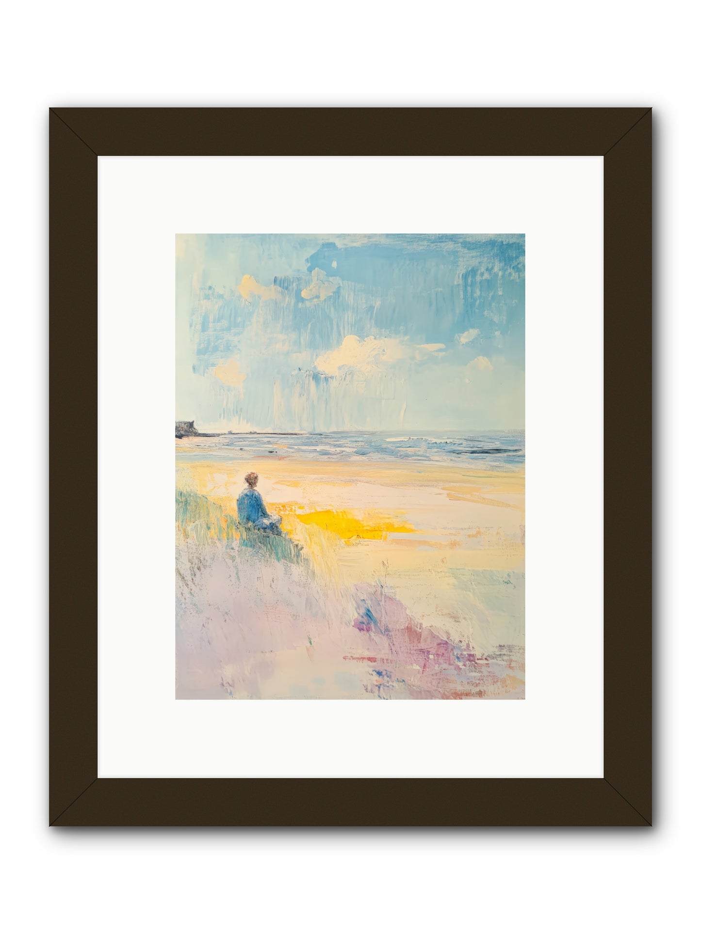 Sea And Soul -- Framed Print - Black 9x12