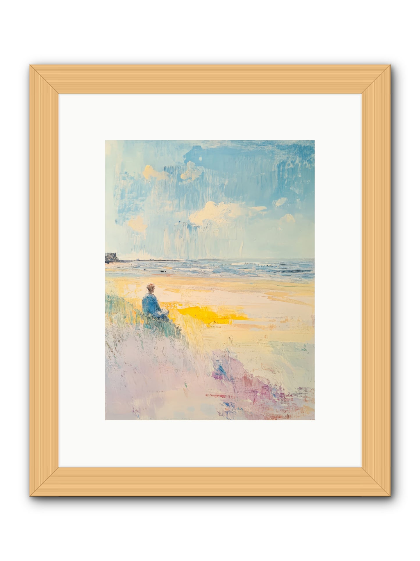 Sea And Soul -- Framed Print - Natural 9x12