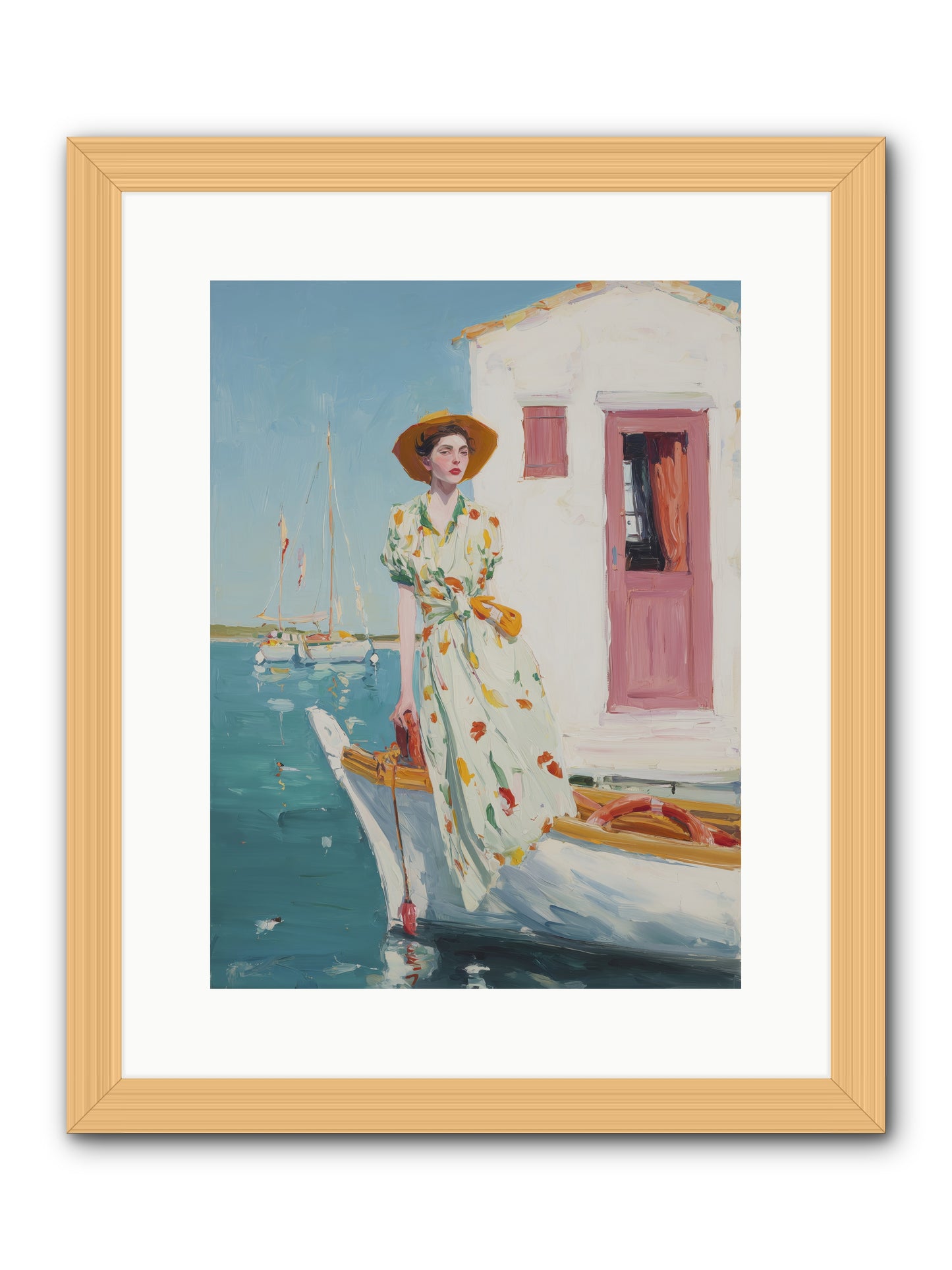 Sea Conquest -- Framed Print - Natural 12x16