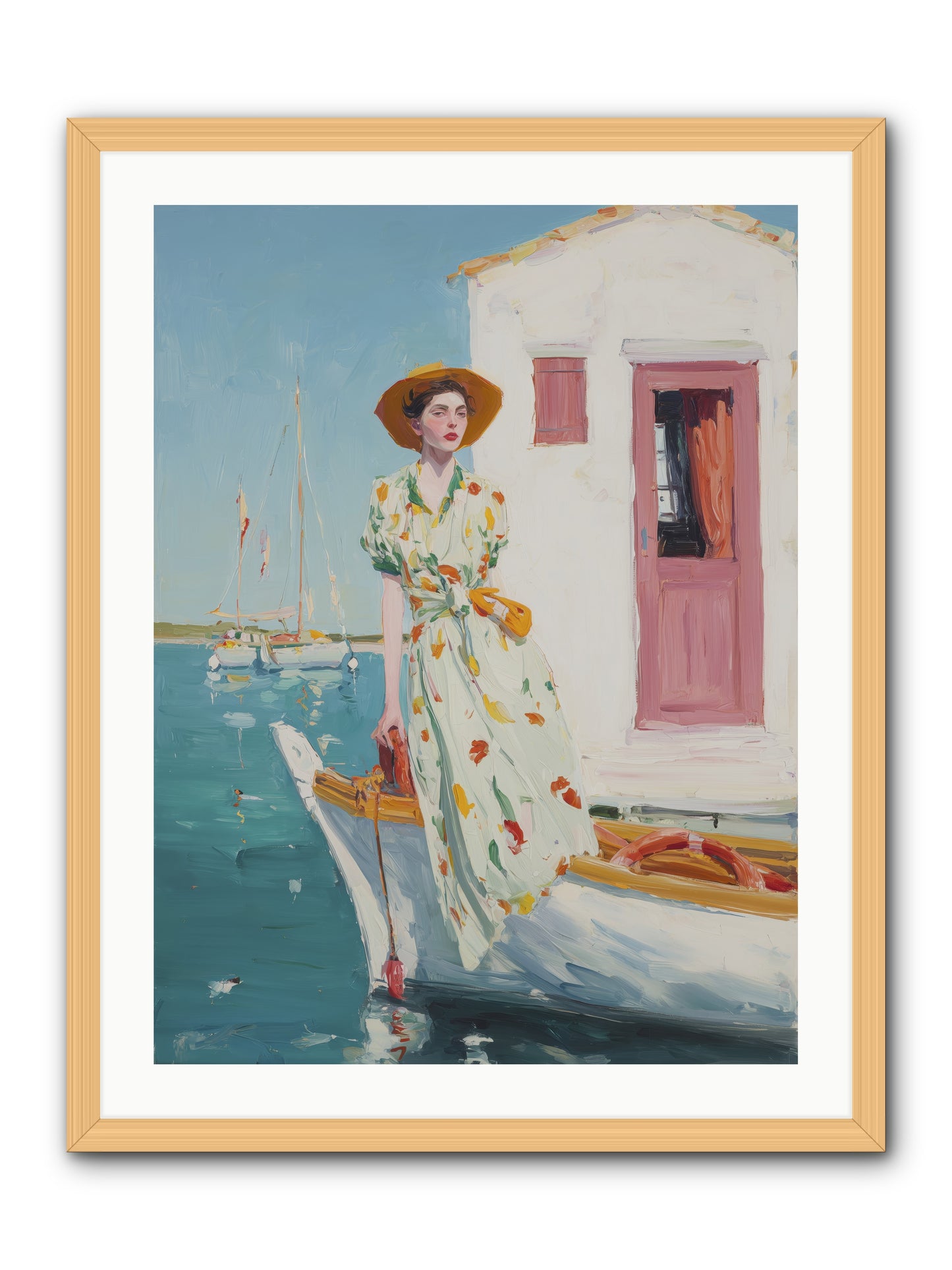 Sea Conquest -- Framed Print - Natural 24x32