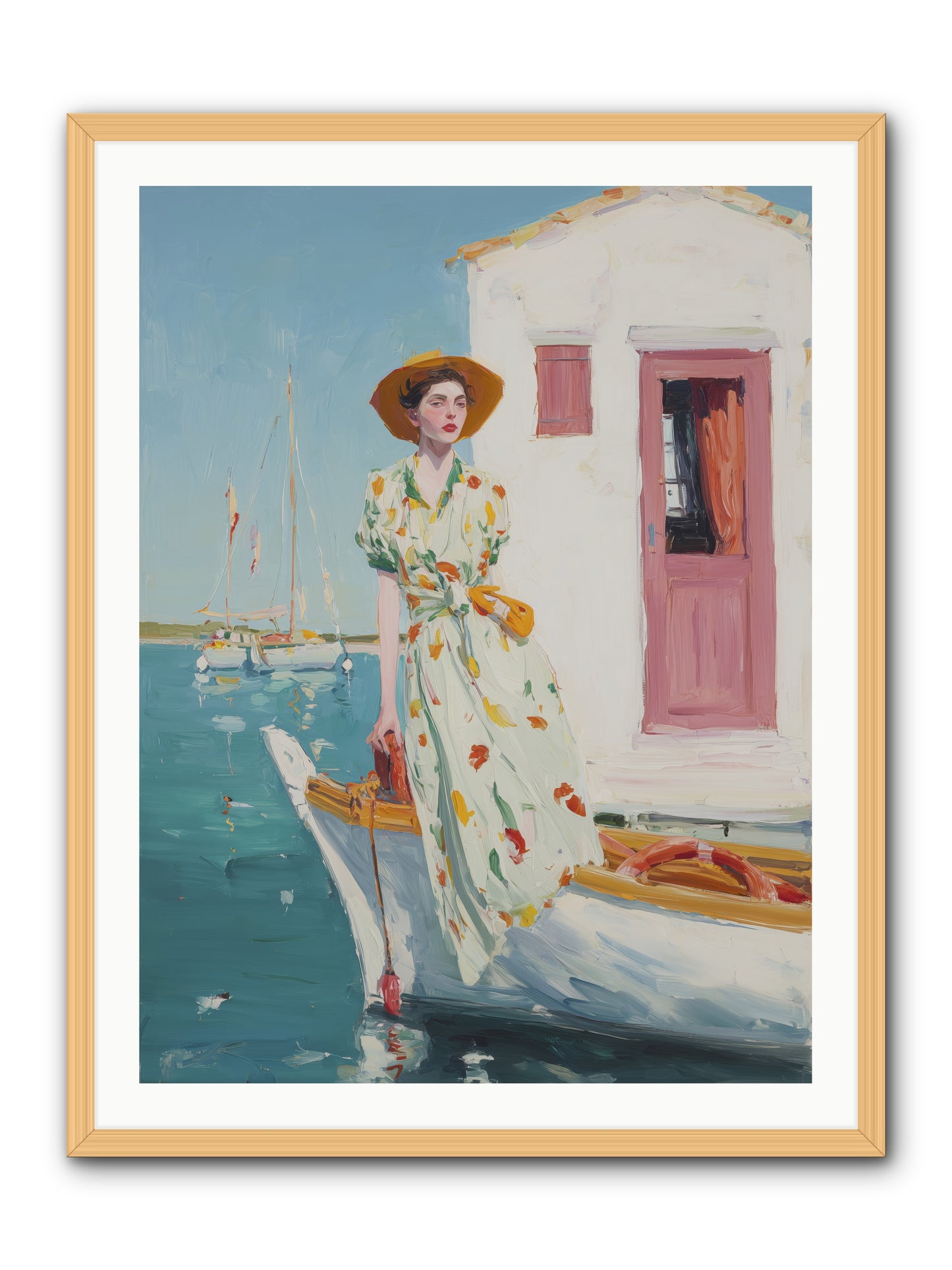 Sea Conquest -- Framed Print - Natural 30x40