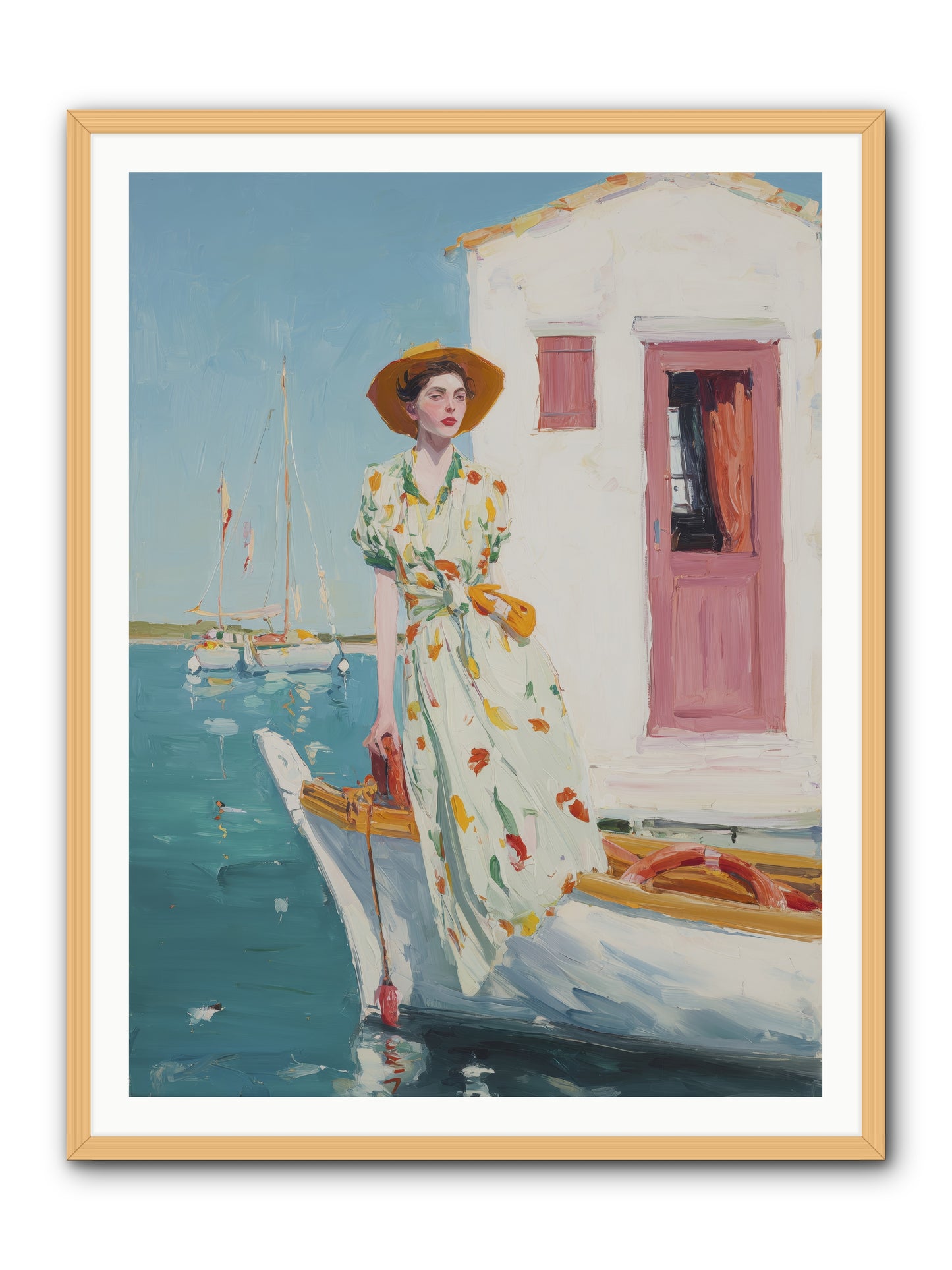 Sea Conquest -- Framed Print - Natural 36x48
