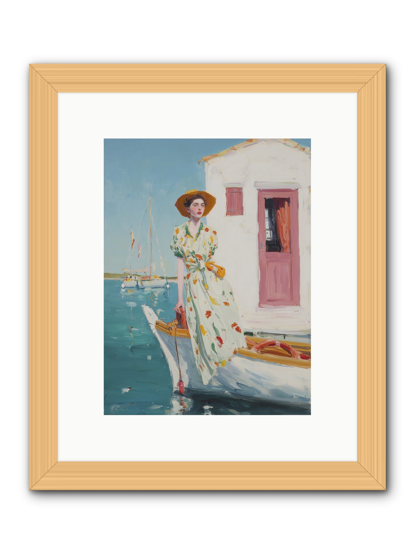 Sea Conquest -- Framed Print - Natural 9x12