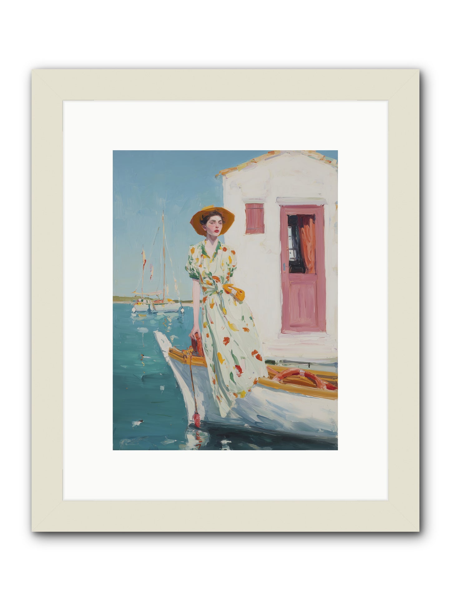Sea Conquest -- Framed Print - White 9x12