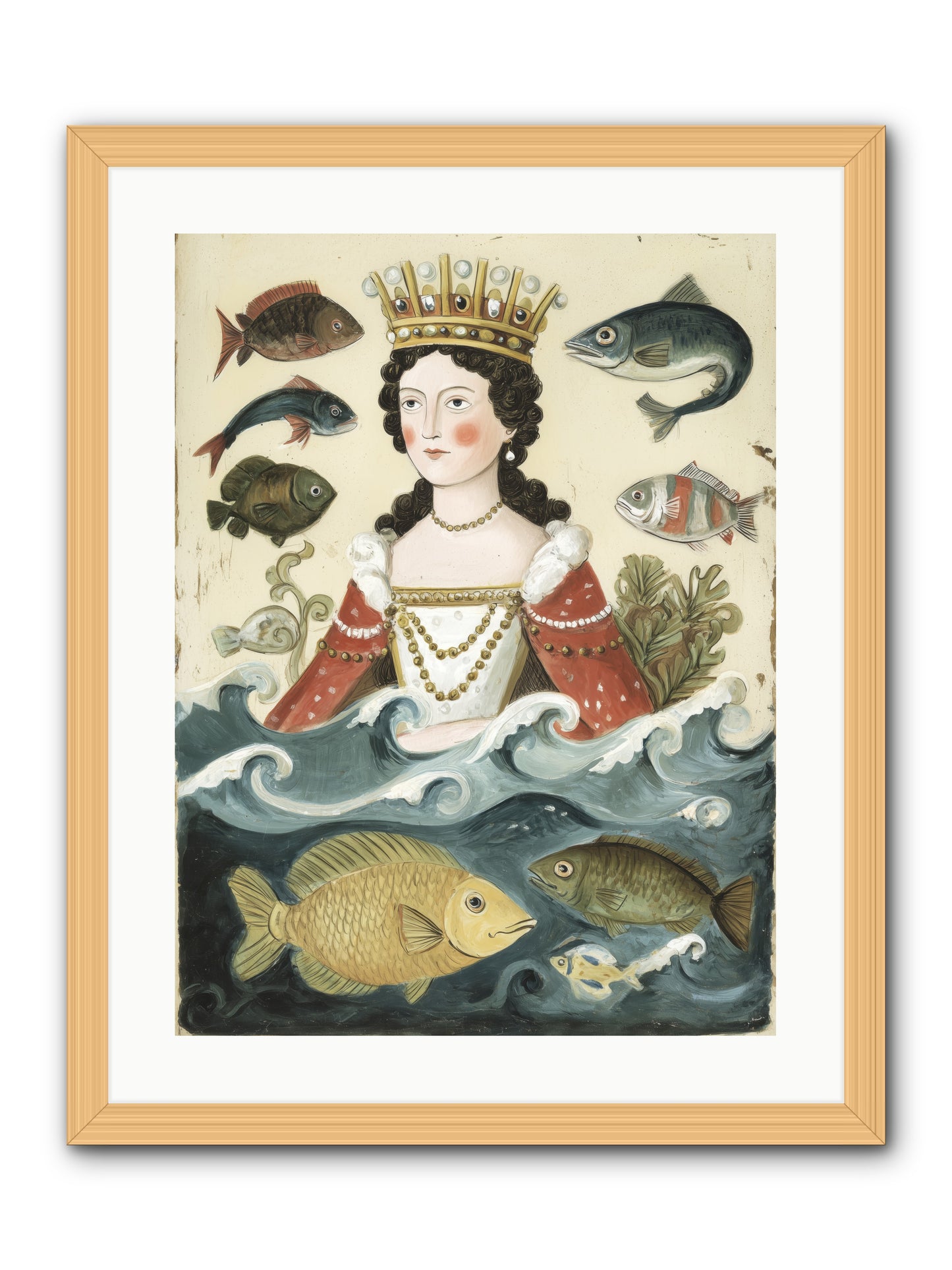 Sea Matriarch -- Framed Print - Natural 18x24