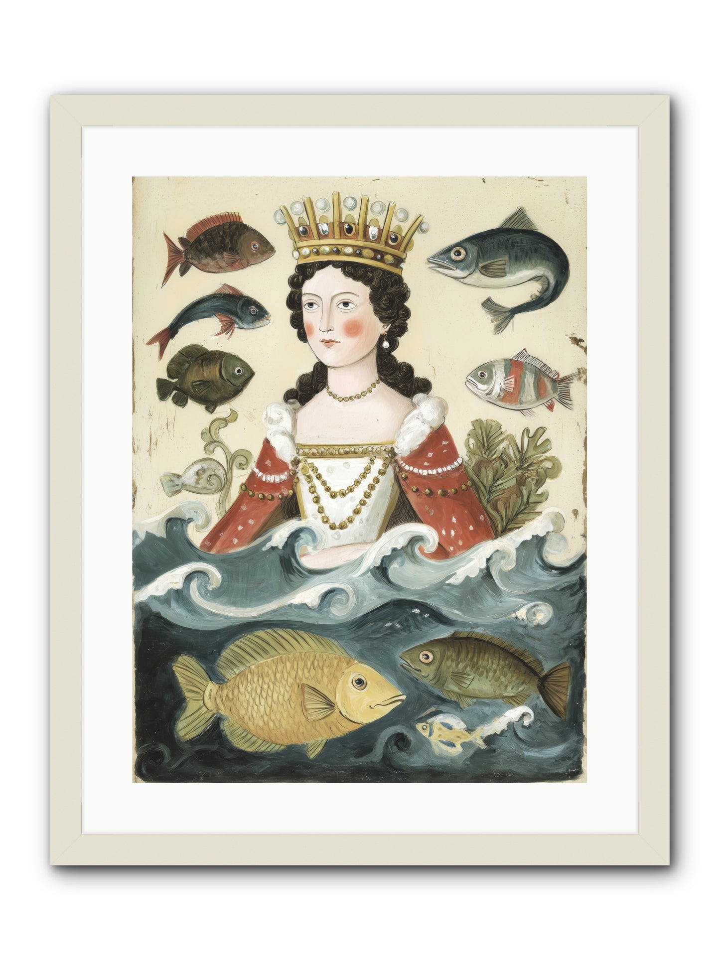 Sea Matriarch -- Framed Print - White 18x24
