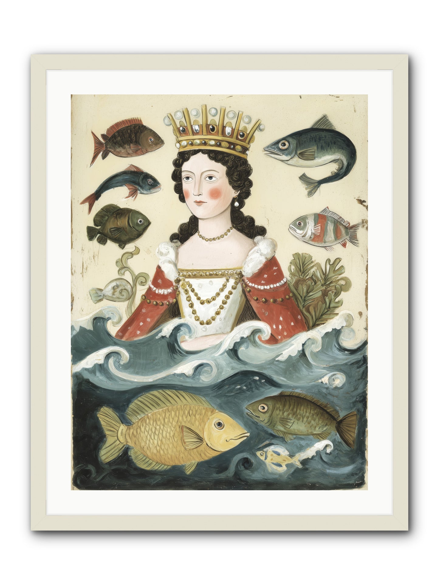 Sea Matriarch -- Framed Print - White 24x32