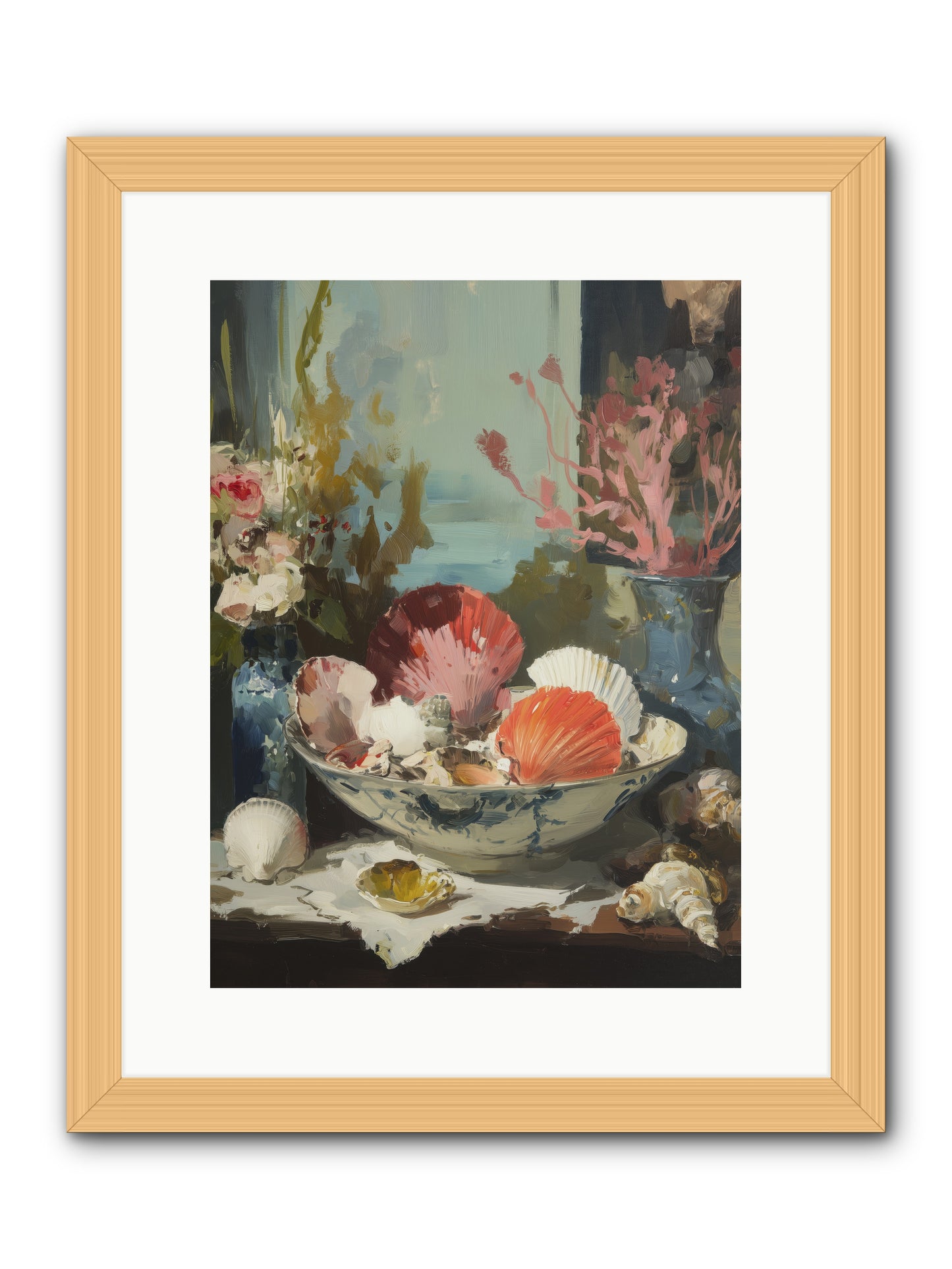 Sea Songs -- Framed Print - Natural 12x16