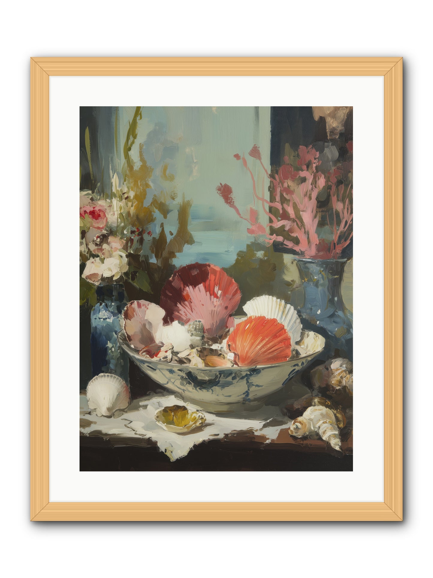 Sea Songs -- Framed Print - Natural 18x24