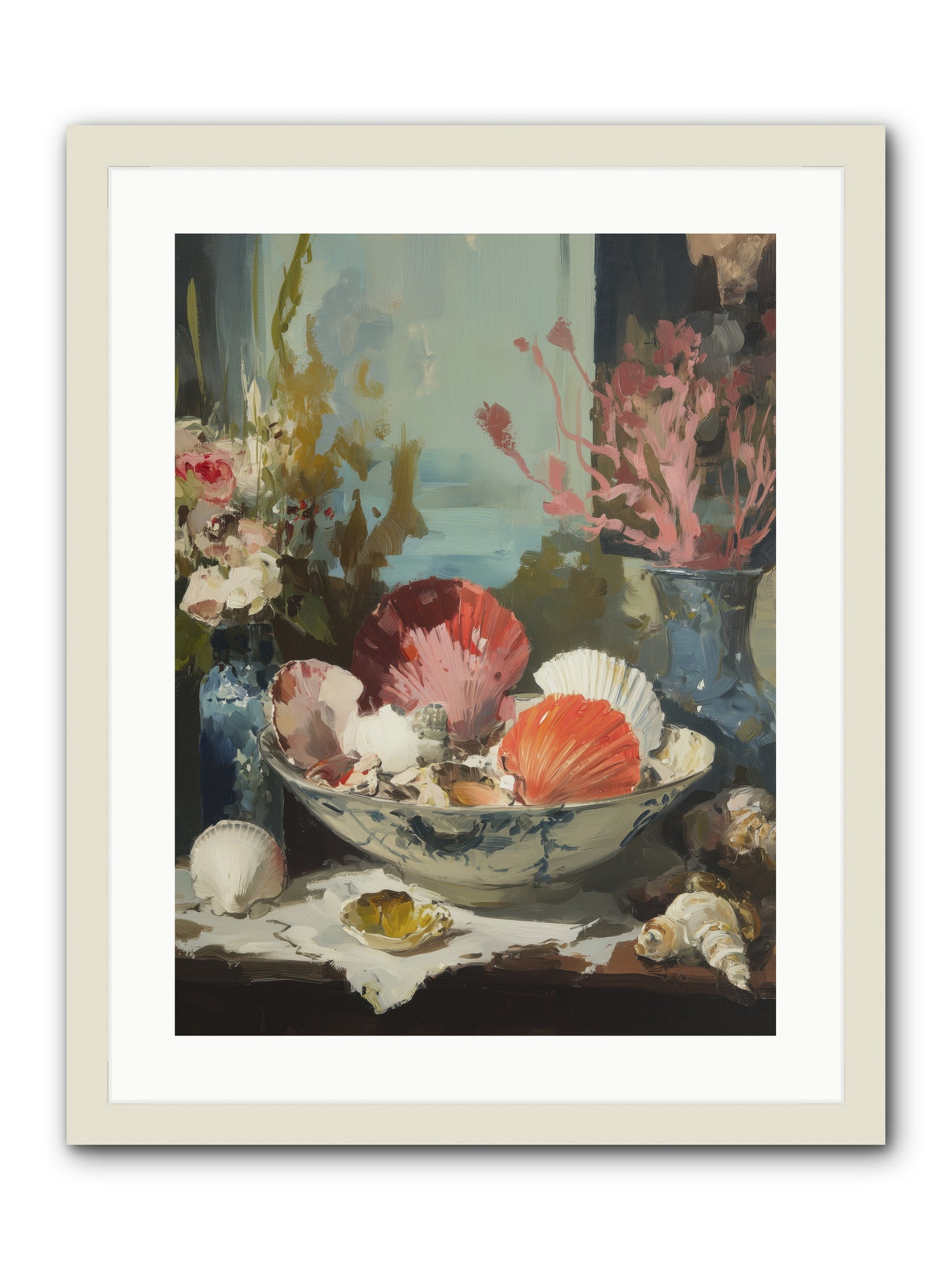 Sea Songs -- Framed Print - White 18x24