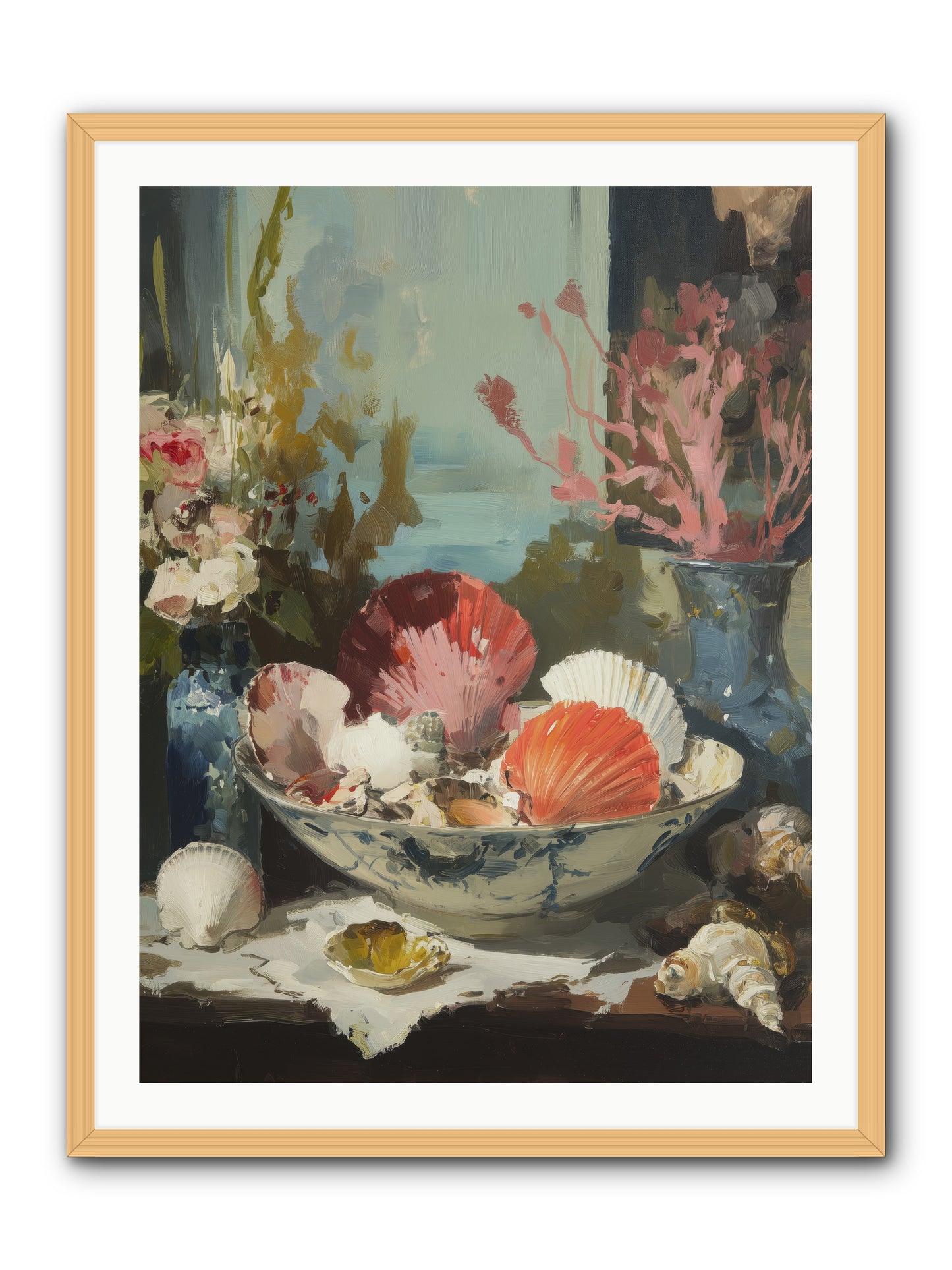 Sea Songs -- Framed Print - Natural 30x40