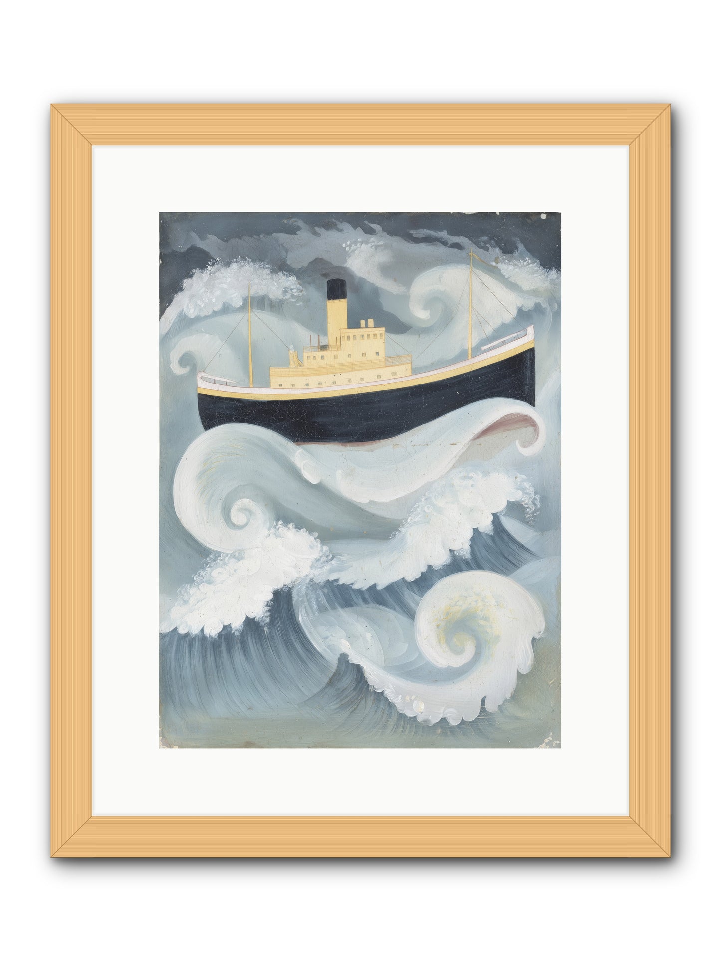 Sea Voyager -- Framed Print - Natural 12x16